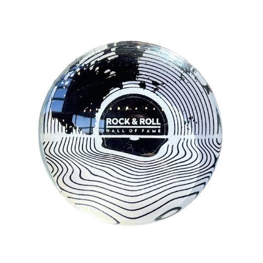 ROCK HALL DOMED MOON RECORD MAGNET