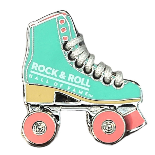 ROCK HALL ROLLER SKATE SPINNER PIN