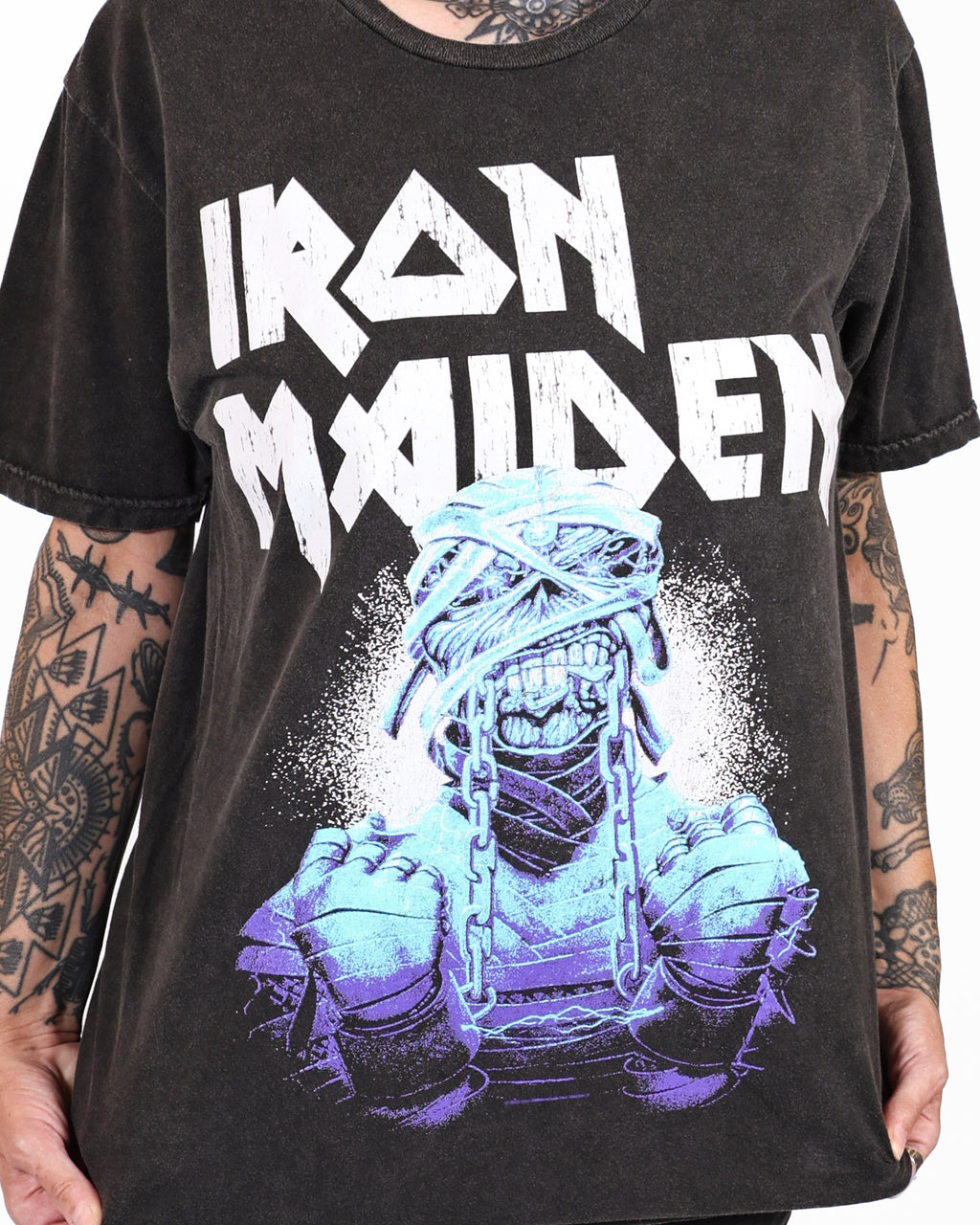IRON MAIDEN - WASHED POWERSLAVE T-SHIRT
