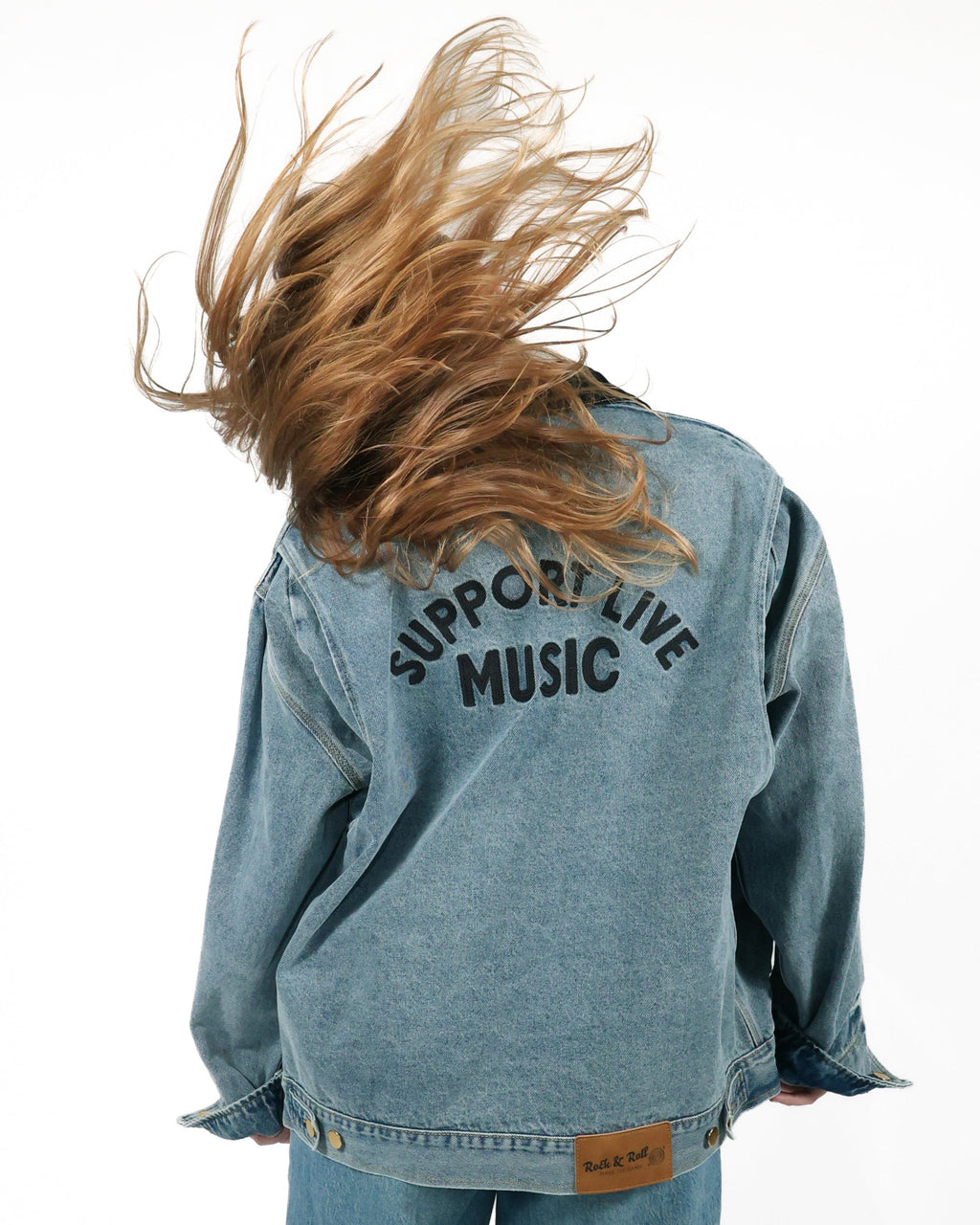 ROCK HALL SUPPORT LIVE MUSIC 2 DENIM JACKET