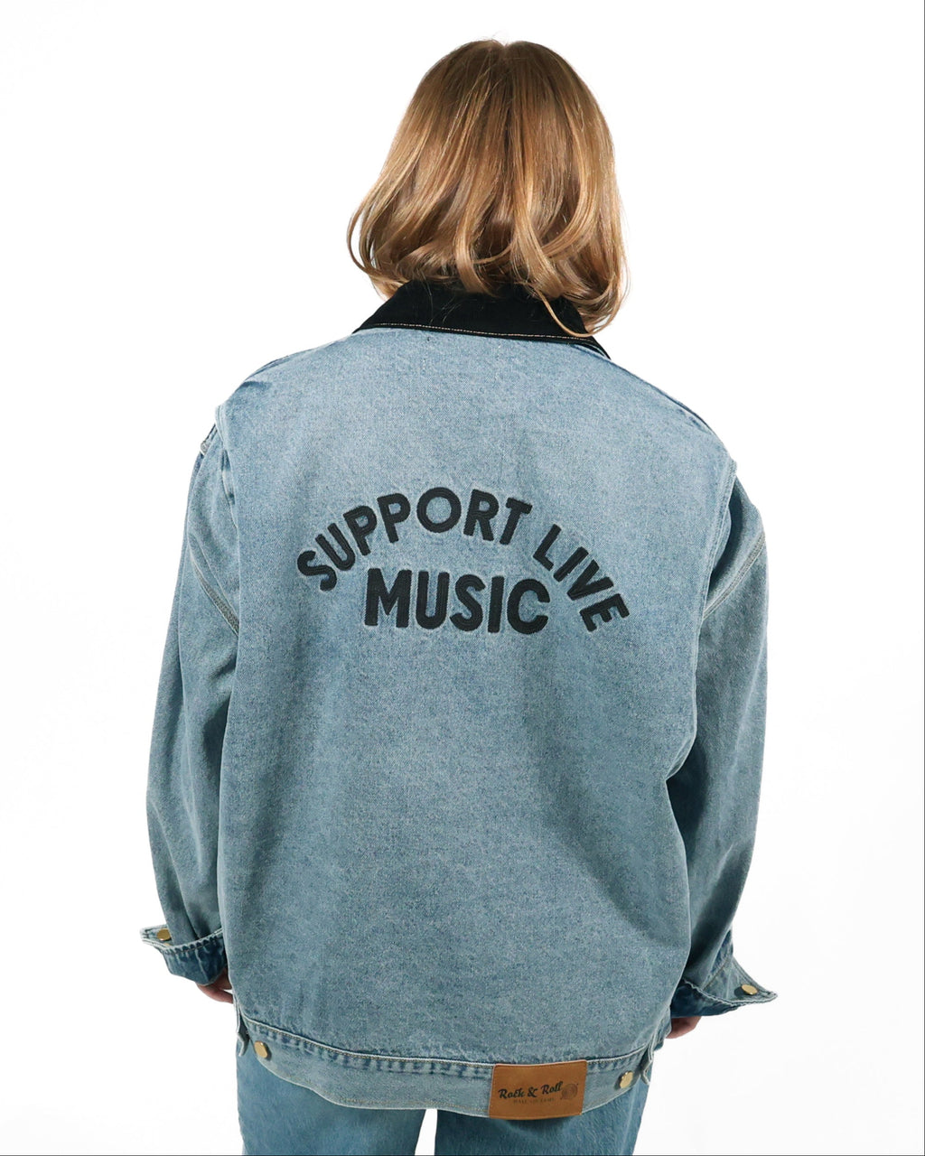 ROCK HALL SUPPORT LIVE MUSIC 2 DENIM JACKET