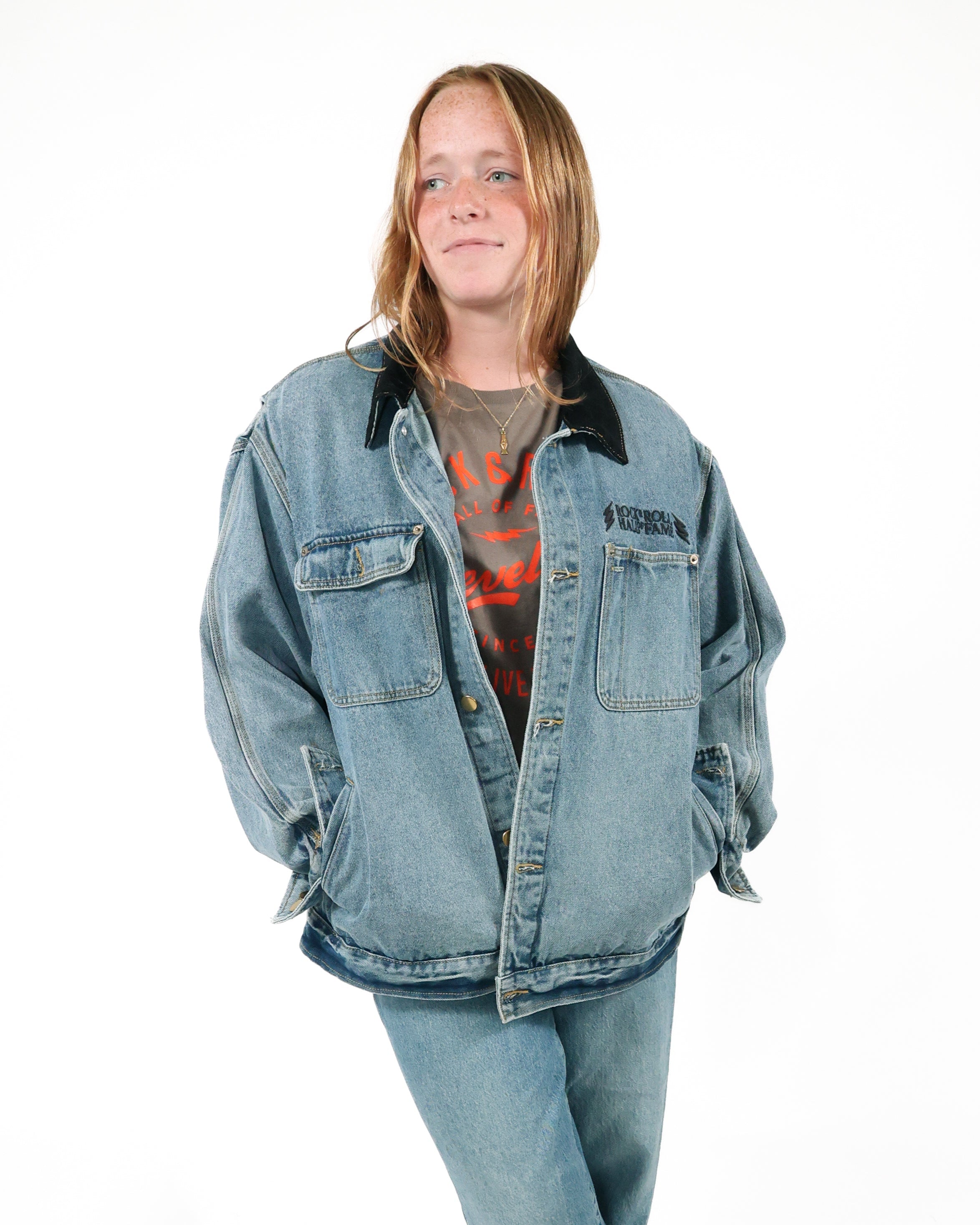 ROCK HALL SUPPORT LIVE MUSIC 2 DENIM JACKET