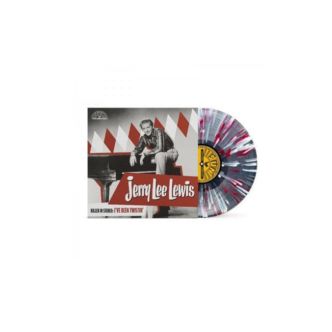 JERRY LEE LEWIS - KILLER IN STEREO: I'VE BEEN TWISTIN' - SILVER, RED & WHITE SPLATTER COLOR - VINYL LP