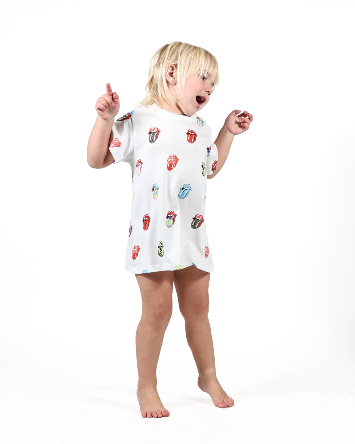 ROLLING STONES - LOGO KIDS T-SHIRT DRESS