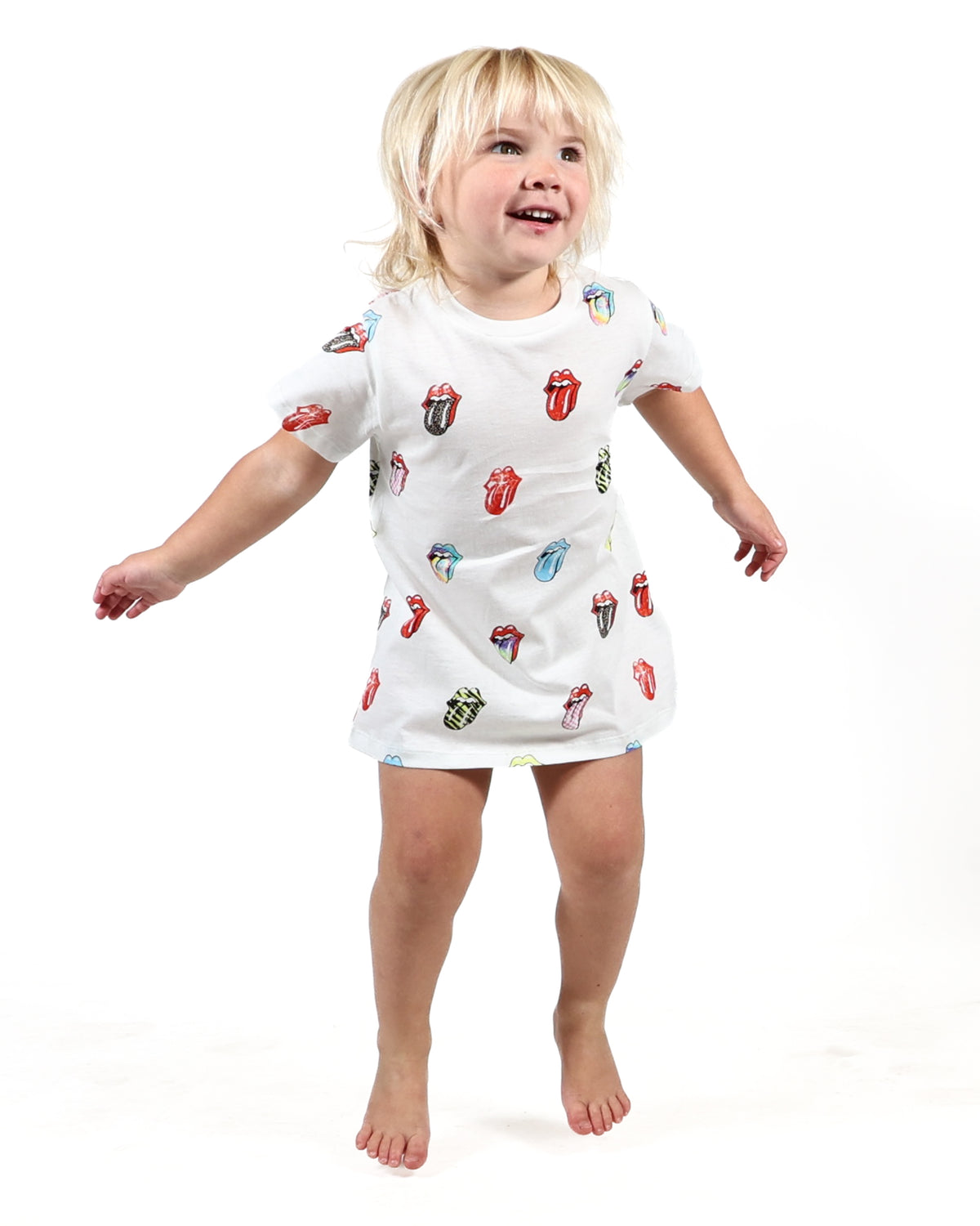ROLLING STONES - LOGO KIDS T-SHIRT DRESS