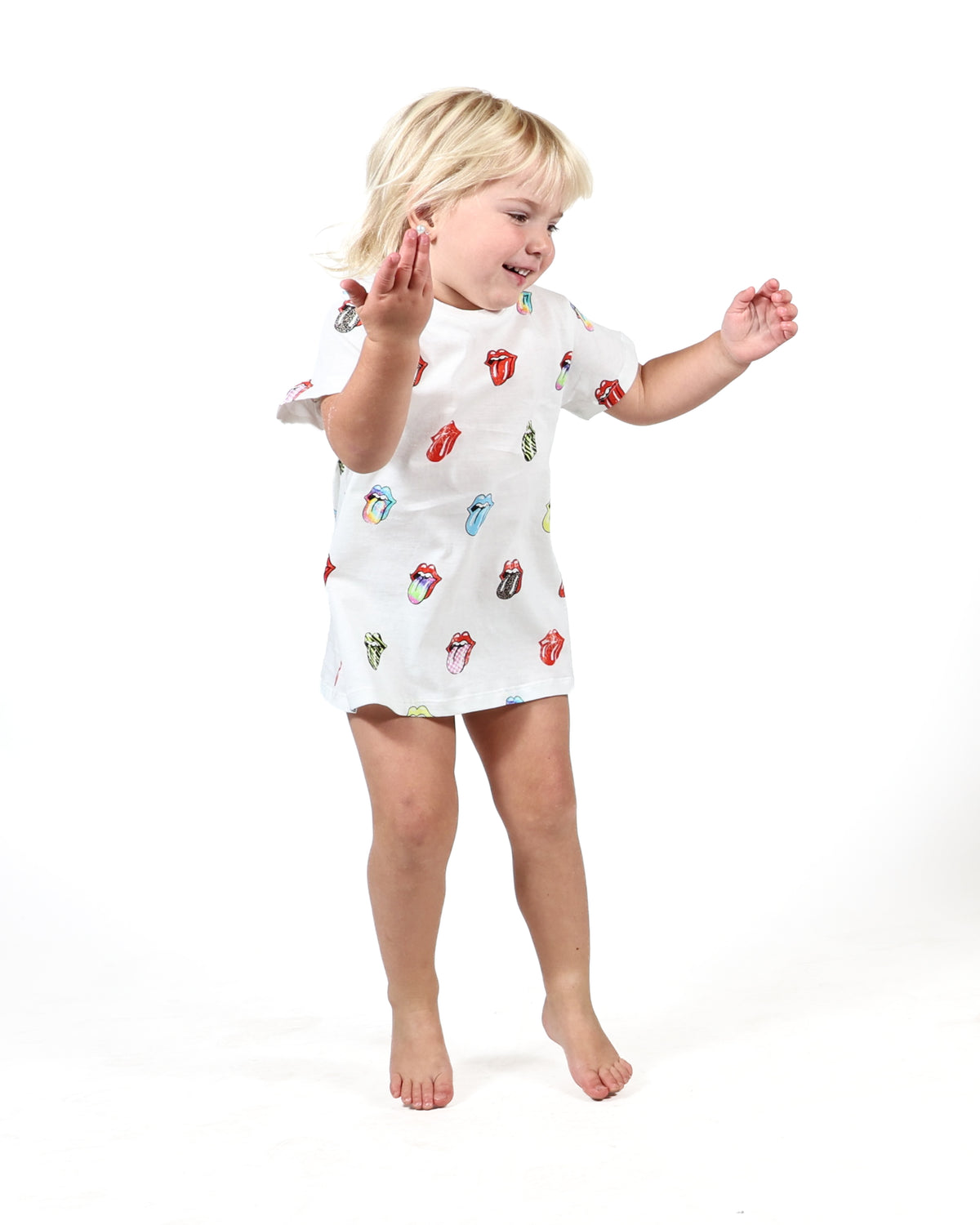 ROLLING STONES - LOGO KIDS T-SHIRT DRESS