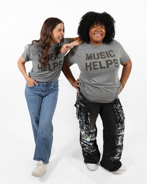 ROCK HALL MUSIC HELPS UNISEX T-SHIRT