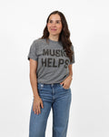 ROCK HALL MUSIC HELPS UNISEX T-SHIRT