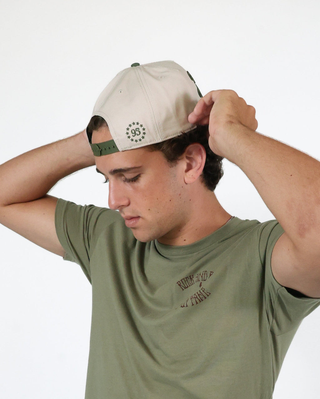 ROCK HALL OLIVE TWO TONE SUPPORT LIVE MUSIC HAT