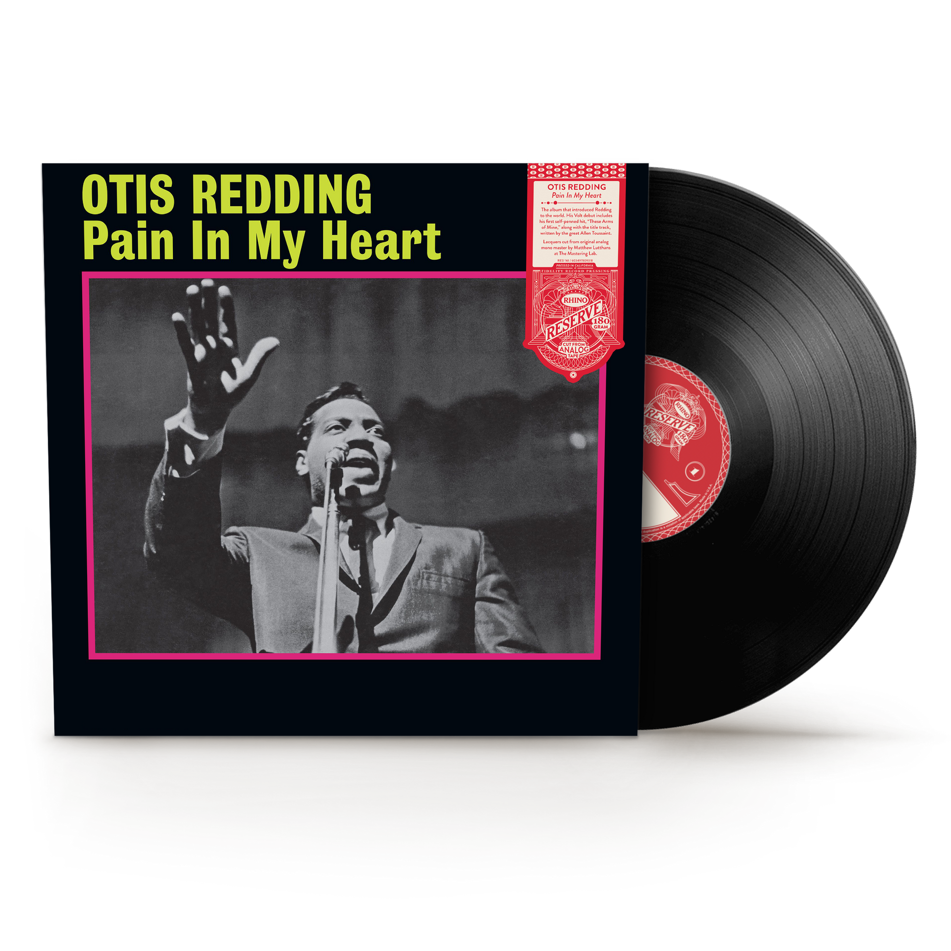 OTIS REDDING - PAIN IN MY HEART - RHINO RESERVE EDITION - VINYL LP