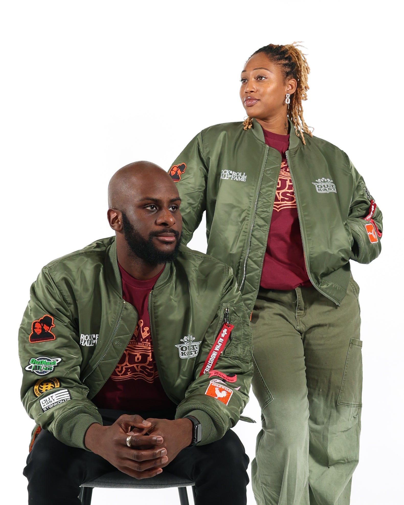 ROCK HALL 2025 x OUTKAST x ALPHA INDUSTRIES - REVERSIBLE BOMBER JACKET
