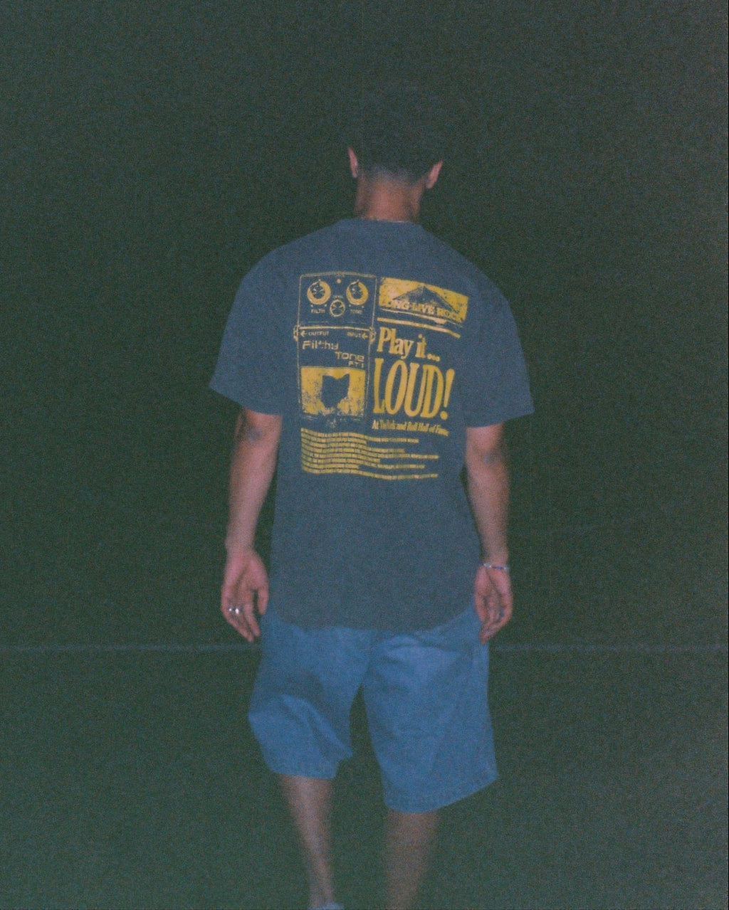 ROCK HALL PLAY IT LOUD GUITAR PEDAL BLACK T-SHIRT