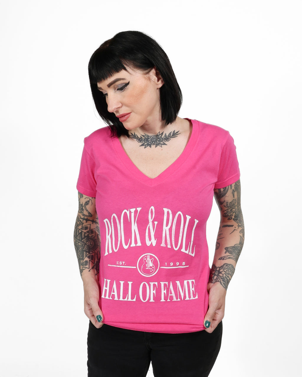 ROCK HALL YACHT CLUB FITTED V-NECK T-SHIRT