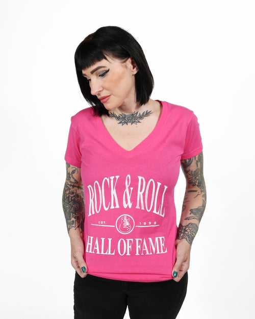 ROCK HALL YACHT CLUB FITTED V-NECK T-SHIRT