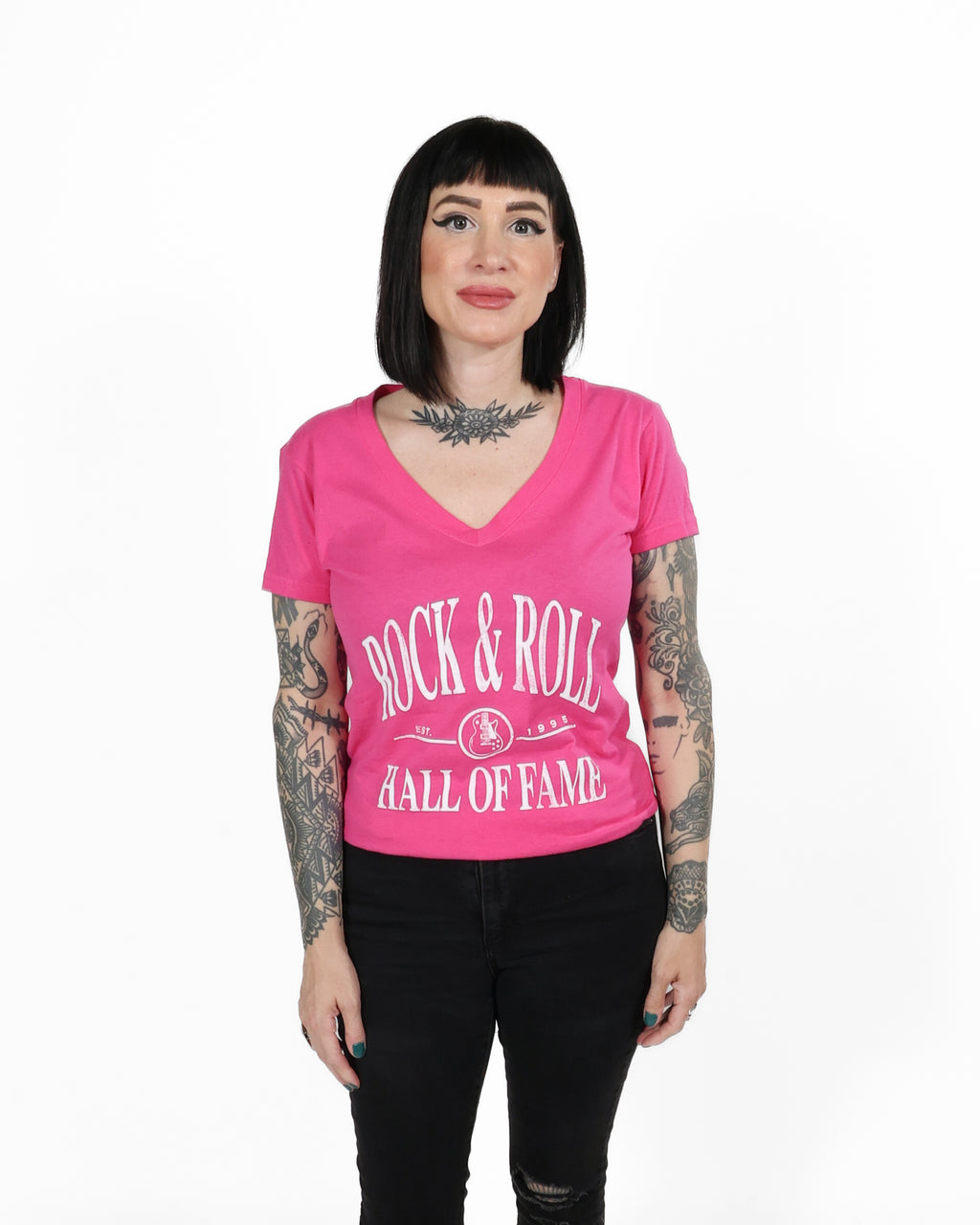 ROCK HALL YACHT CLUB FITTED V-NECK T-SHIRT