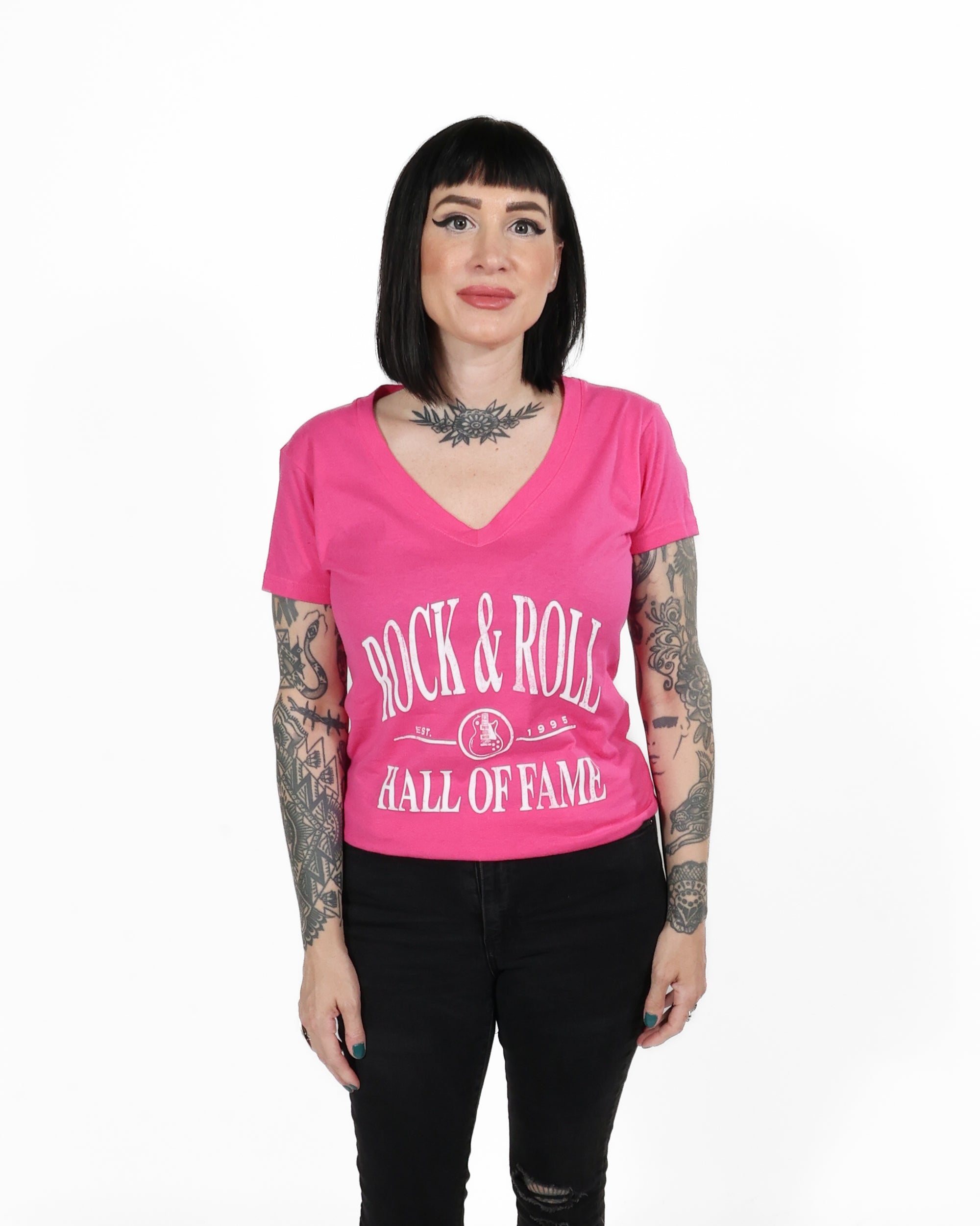 ROCK HALL YACHT CLUB FITTED V-NECK T-SHIRT