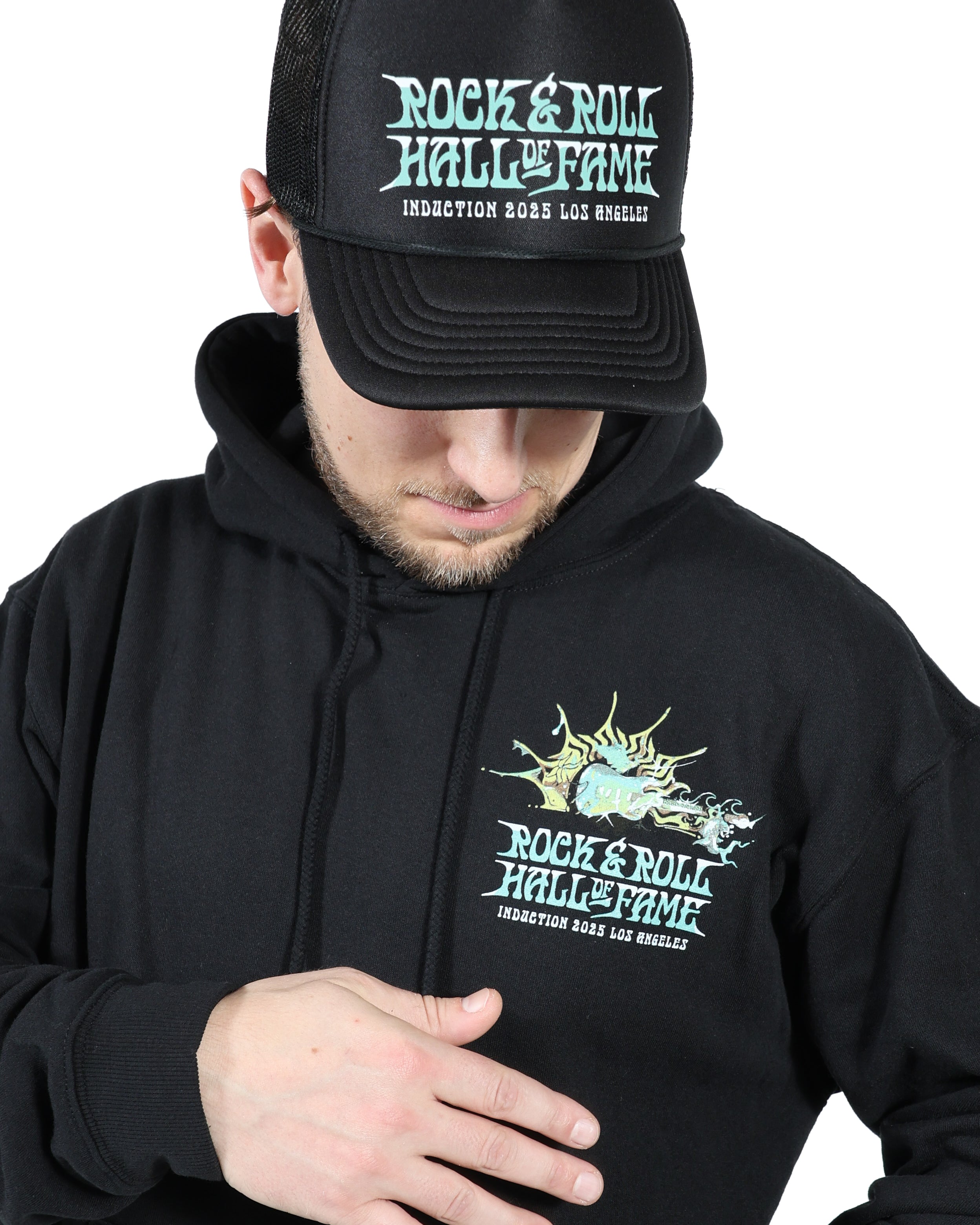 ROCK HALL 2025 - L.A. ENCYCLOPEDIA POSTER HOODIE