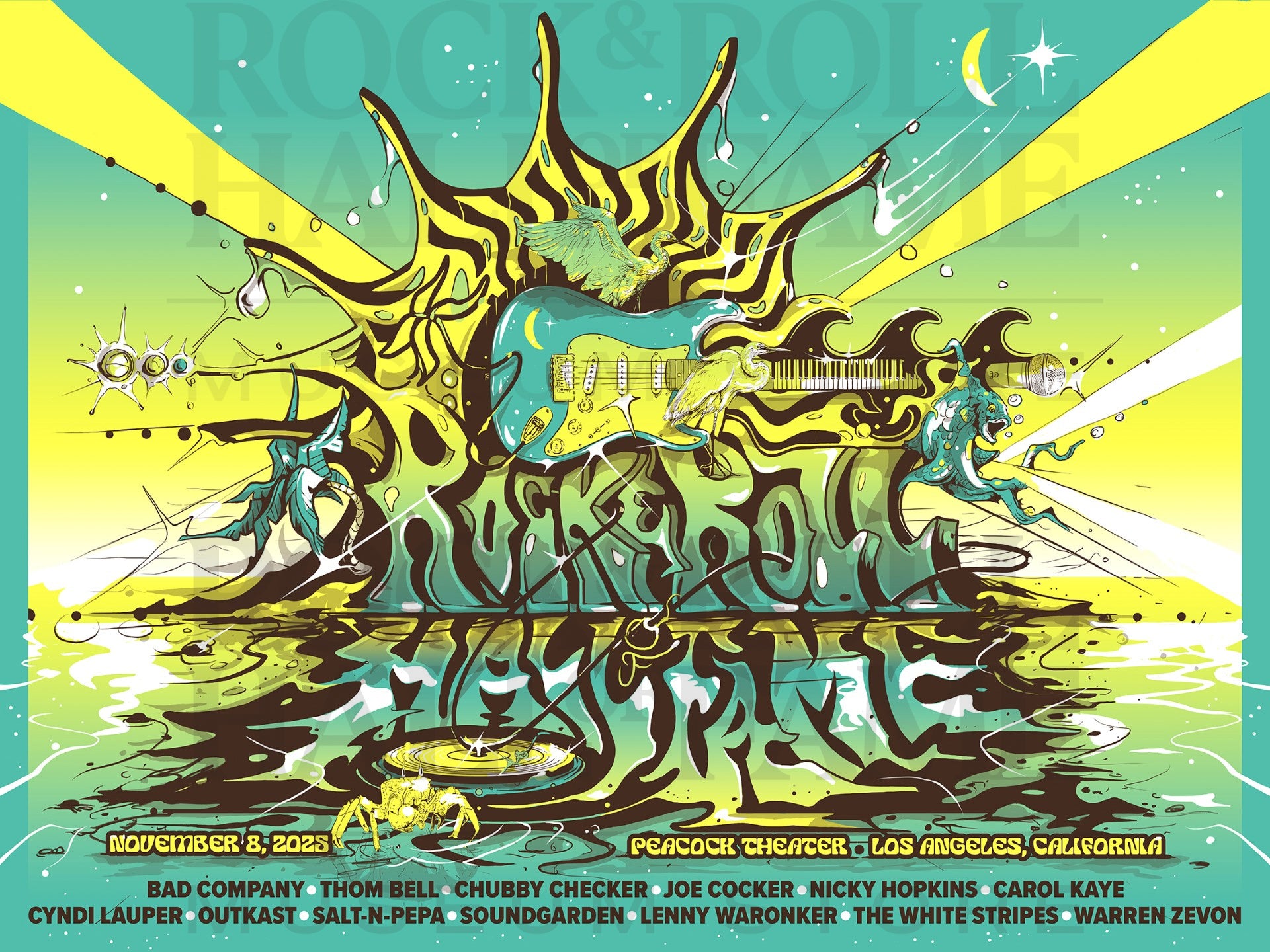 ROCK HALL 2025 - L.A. INDUCTION CEREMONY POSTER