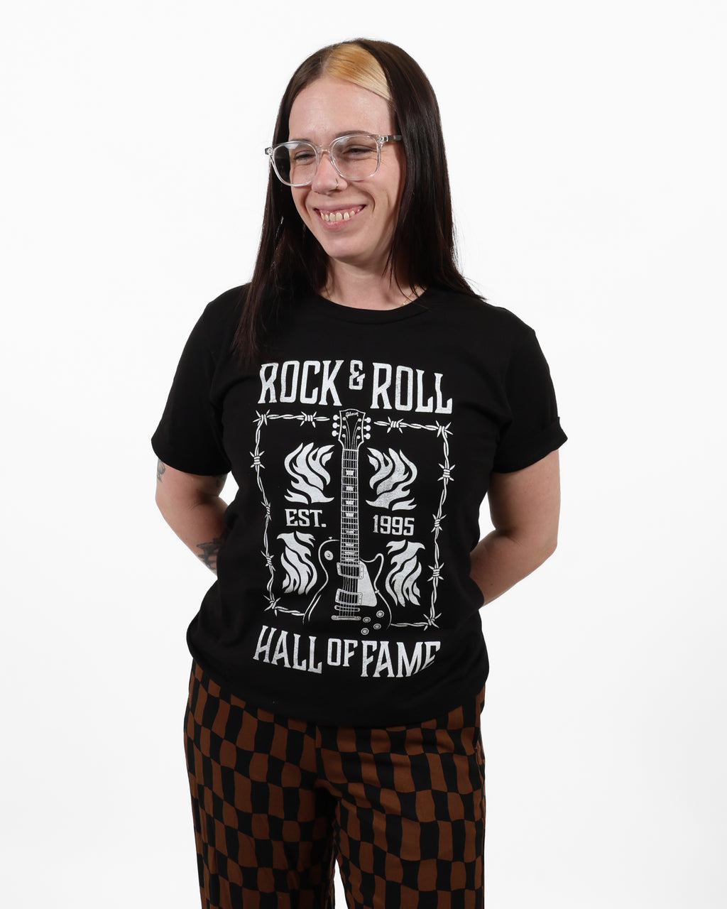 ROCK HALL BARBED WIRE GUITAR T-SHIRT