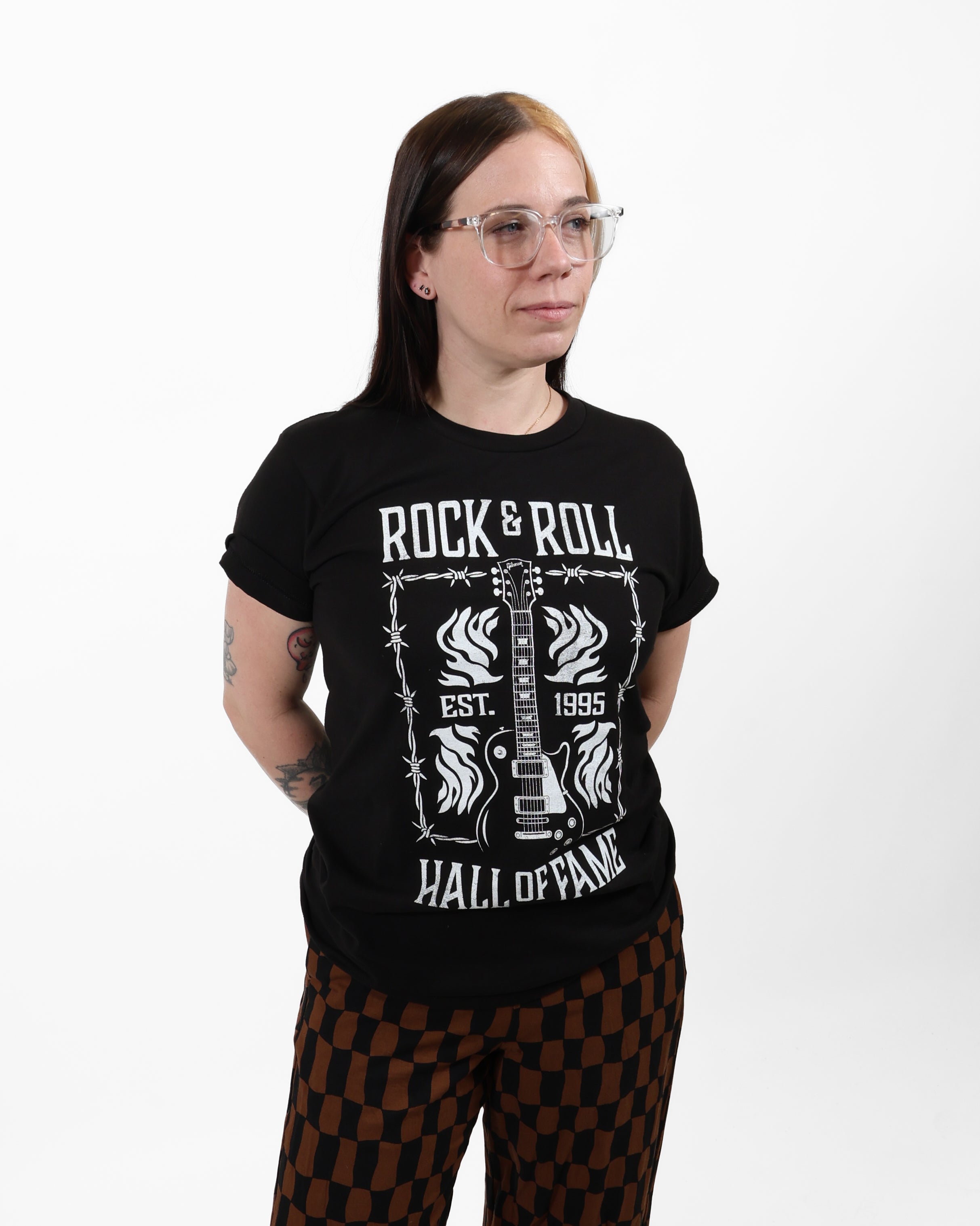 ROCK HALL BARBED WIRE GUITAR T-SHIRT