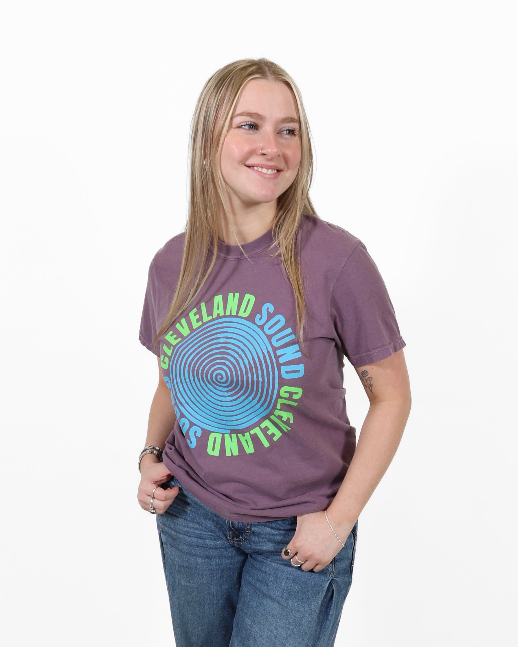 ROCK HALL CLEVELAND SPIRAL UNISEX T-SHIRT
