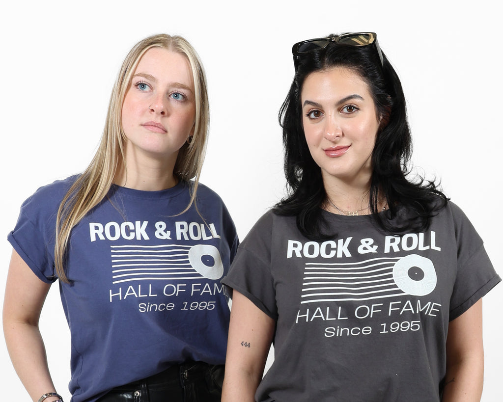 ROCK HALL RETRO RECORD FITTED HALE T-SHIRT