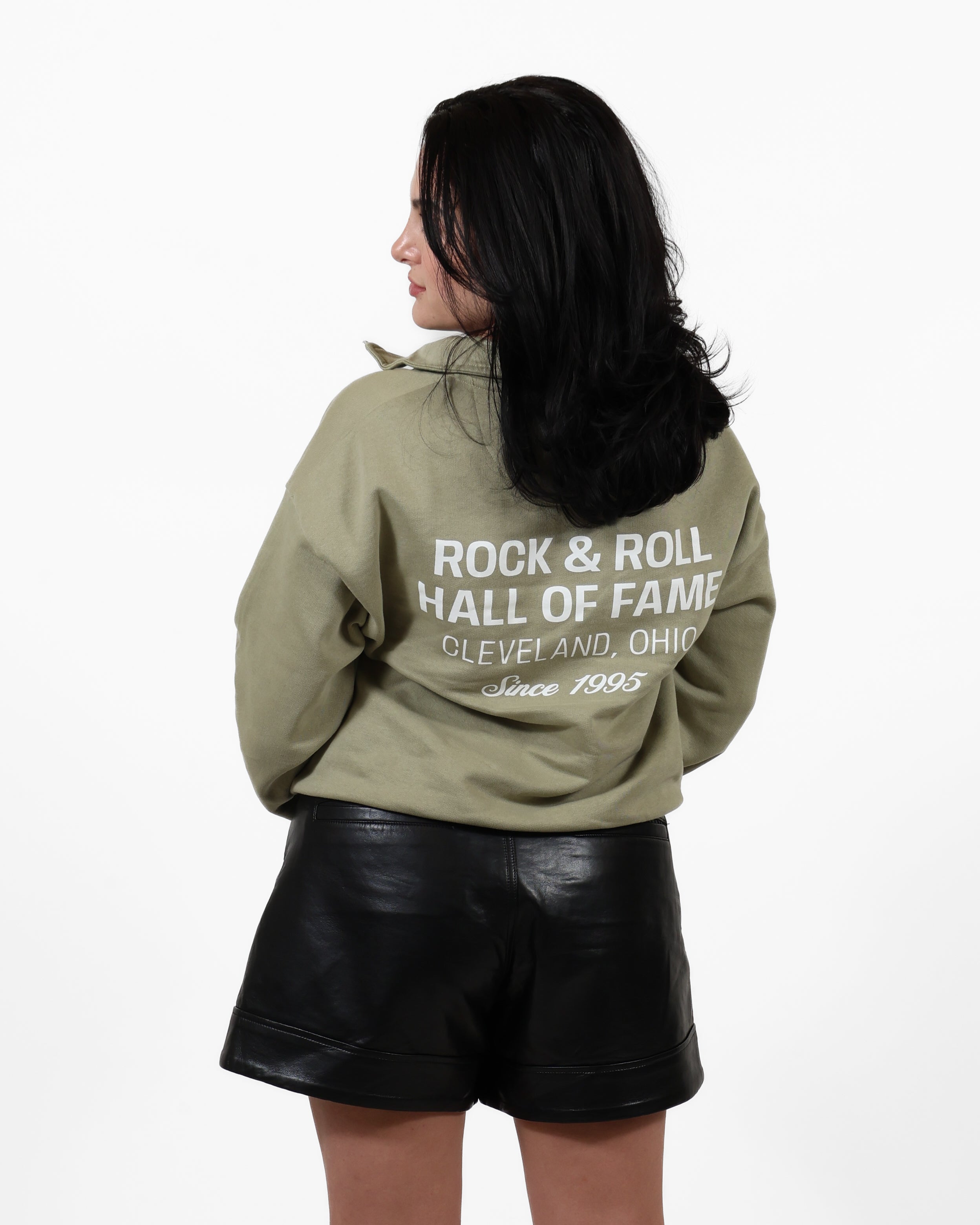 ROCK HALL SUEDE PATCH FITTED QUARTER ZIP