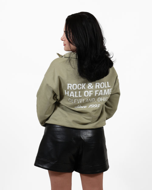 ROCK HALL SUEDE PATCH FITTED QUARTER ZIP