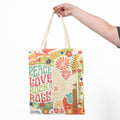 ROCK HALL PEACE DOVE CANVAS TOTE