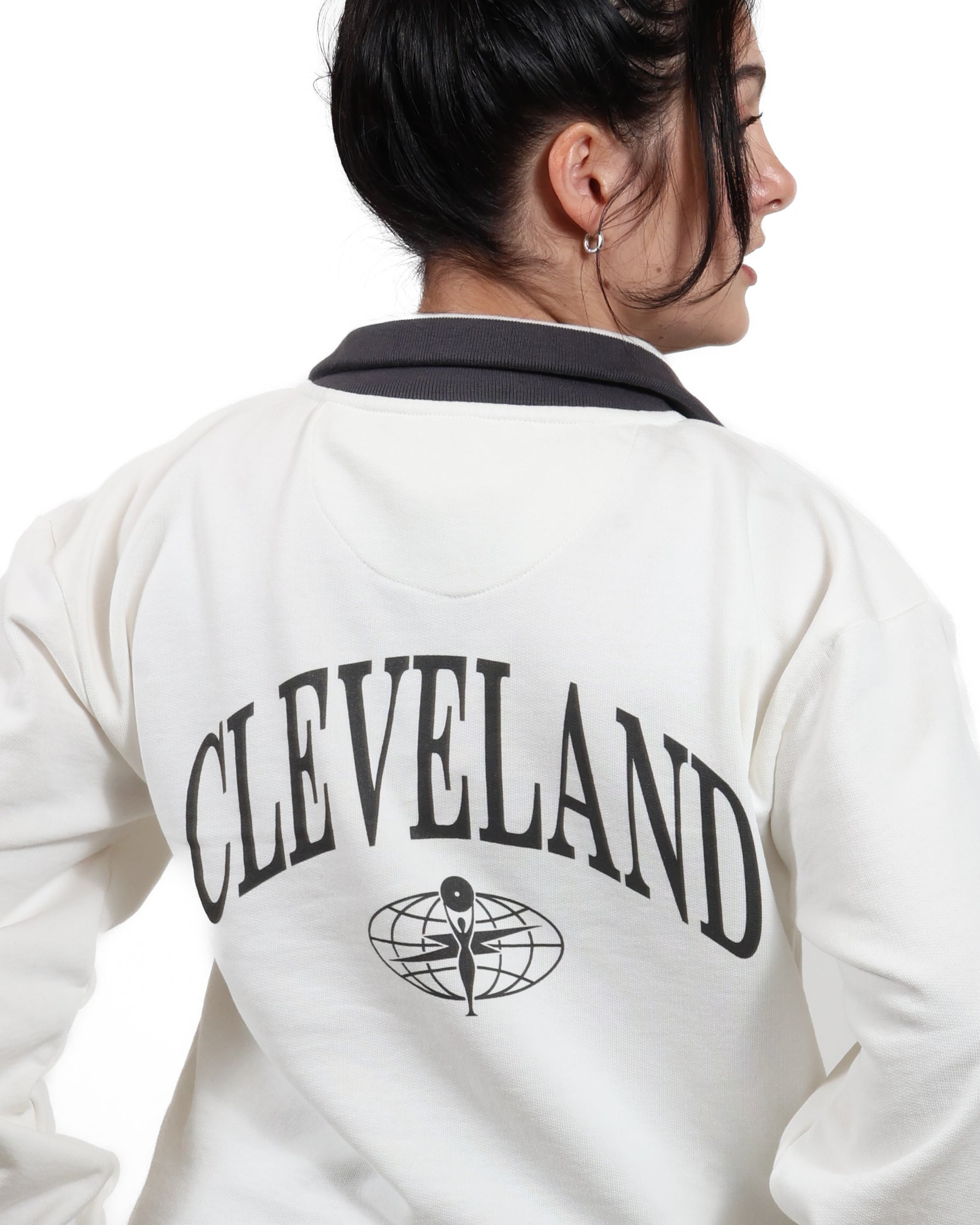 ROCK HALL SUEDE PATCH FITTED FRENCH TERRY JACKET