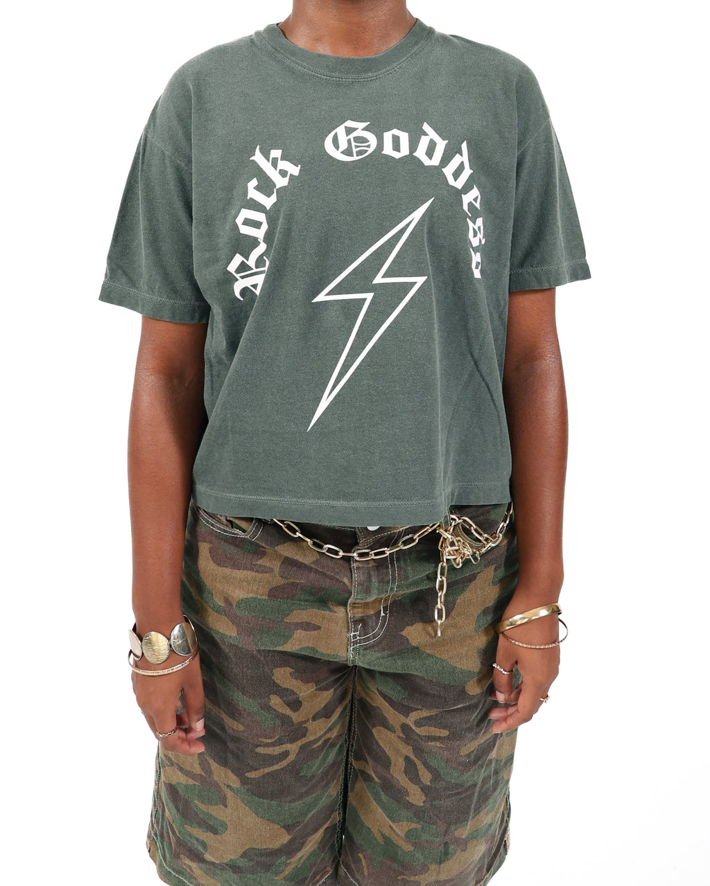 WOMEN WHO ROCK™ ROCK GODDESS FITTED T-SHIRT