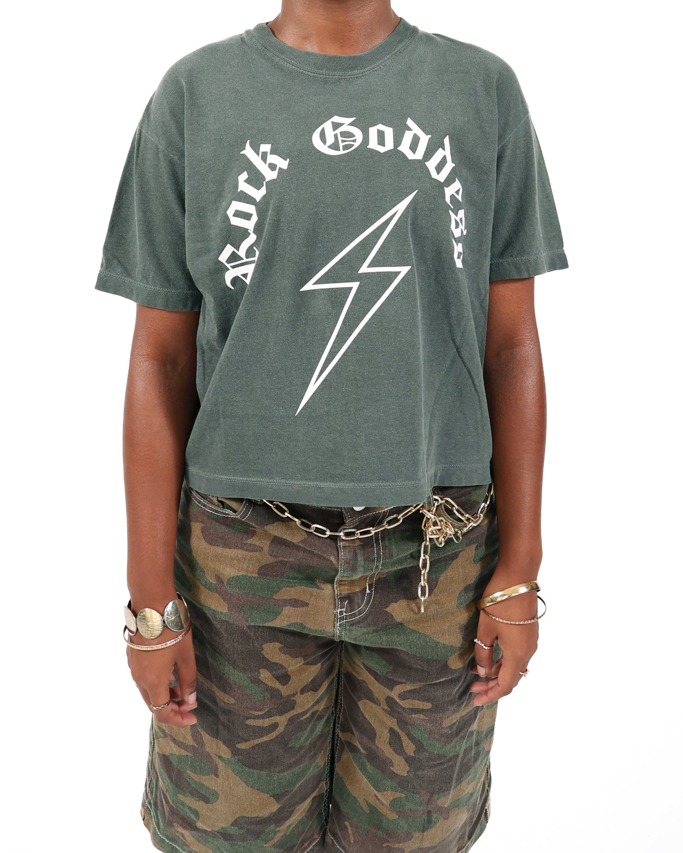 WOMEN WHO ROCK™ ROCK GODDESS FITTED T-SHIRT