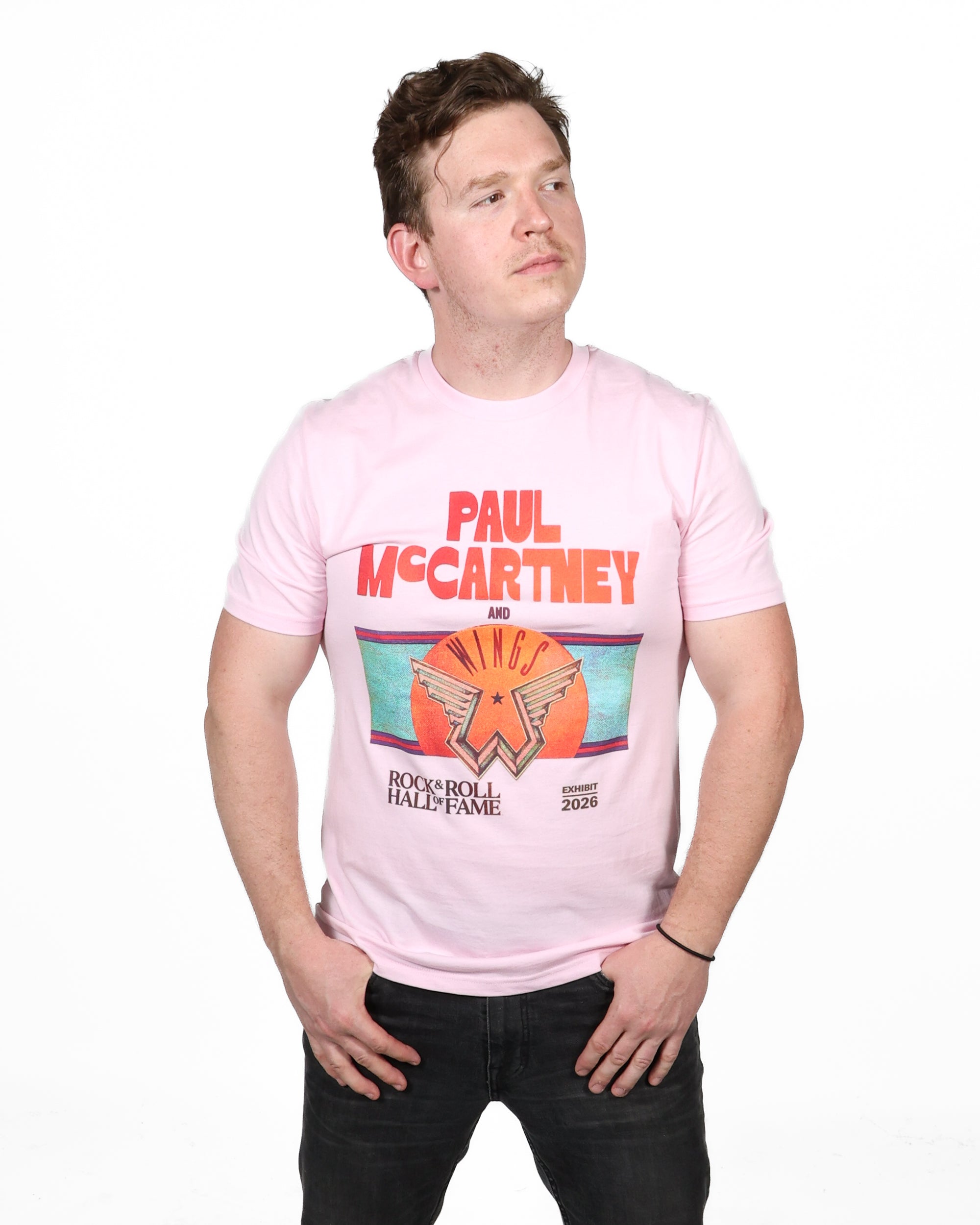 ROCK HALL x PAUL MCCARTNEY AND WINGS - PINK EXHIBIT T-SHIRT