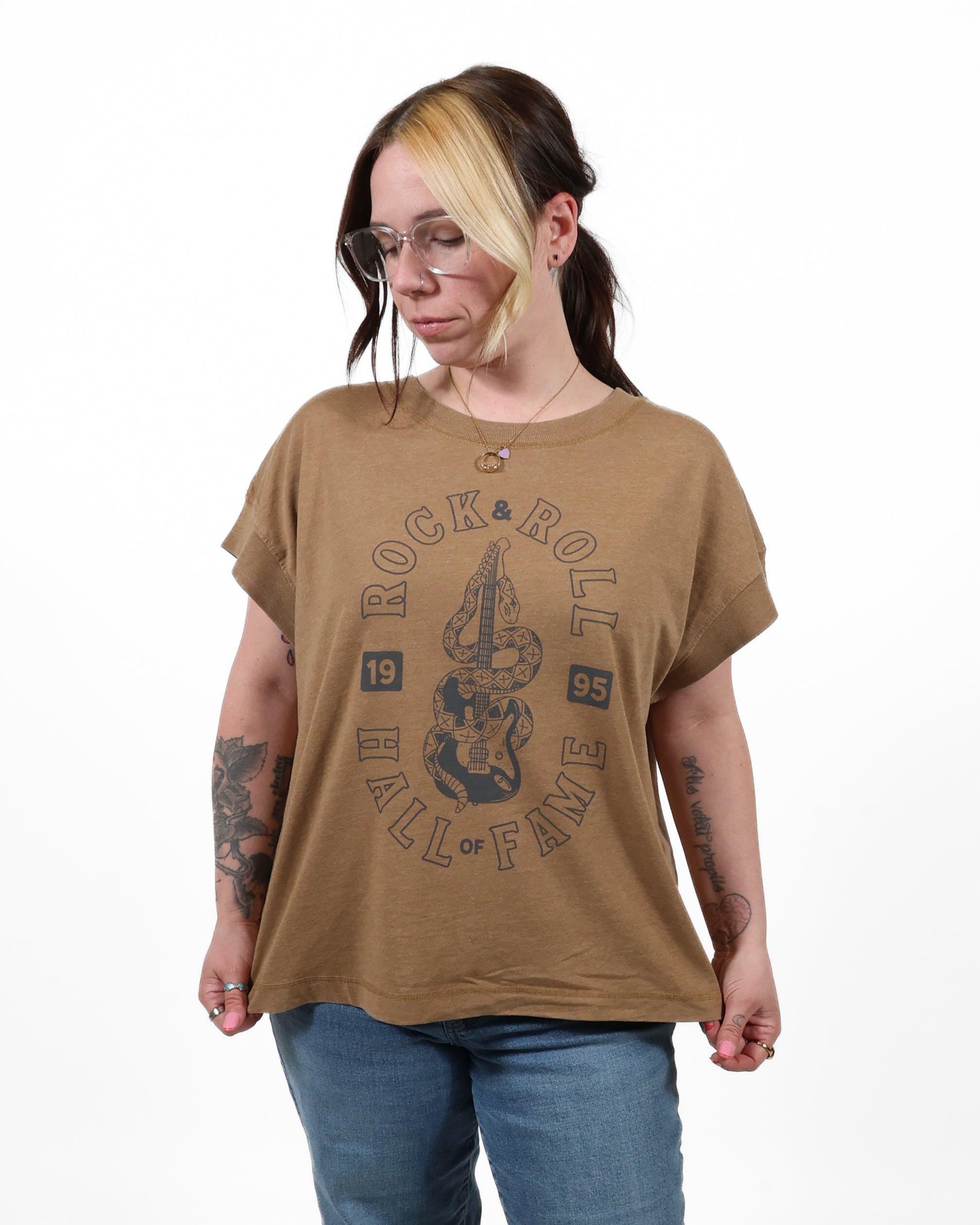 ROCK HALL SNAKE FITTED T-SHIRT