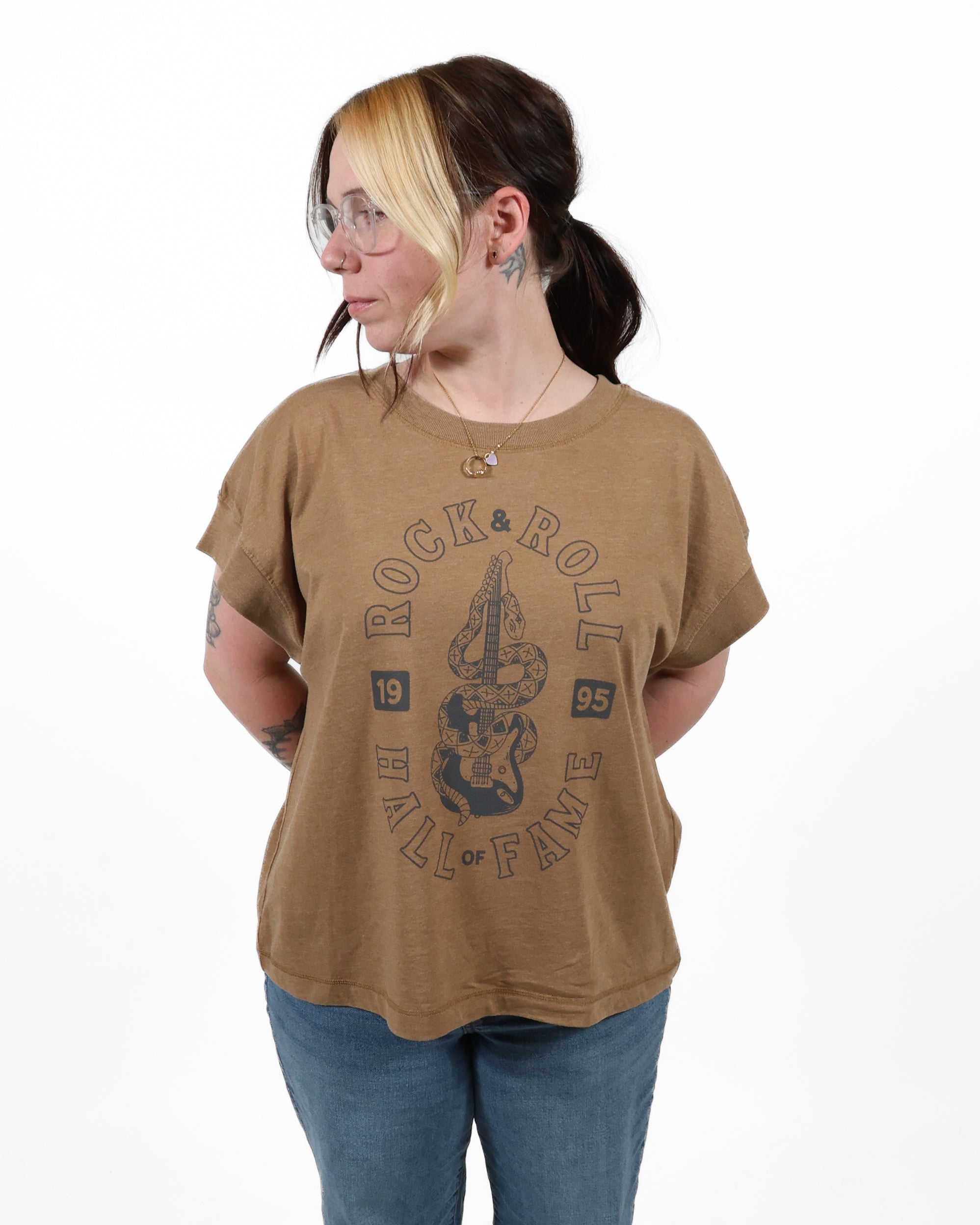 ROCK HALL SNAKE FITTED T-SHIRT
