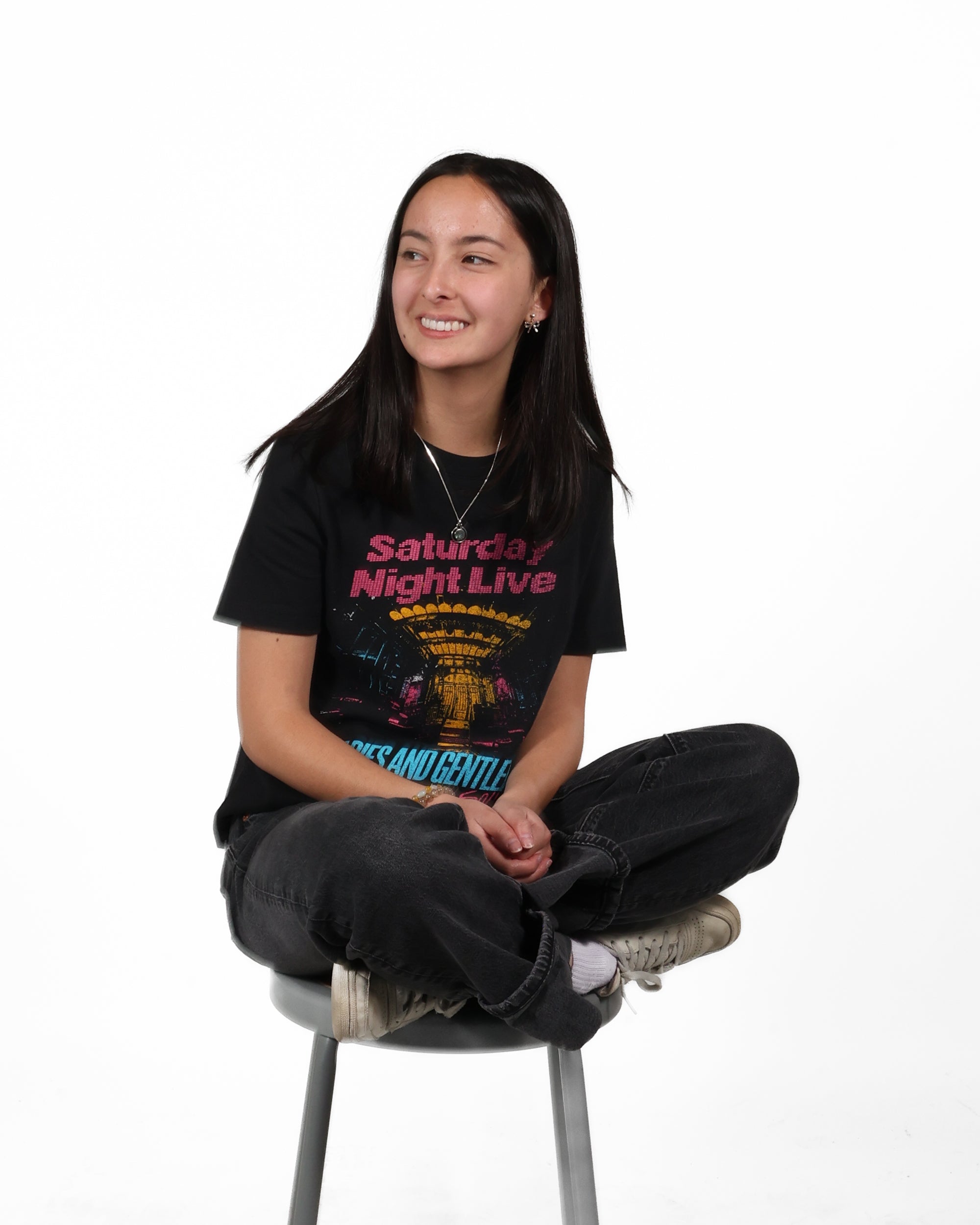 ROCK HALL x SNL - LADIES & GENTLEMAN ENCYCLOPEDIA FITTED T-SHIRT