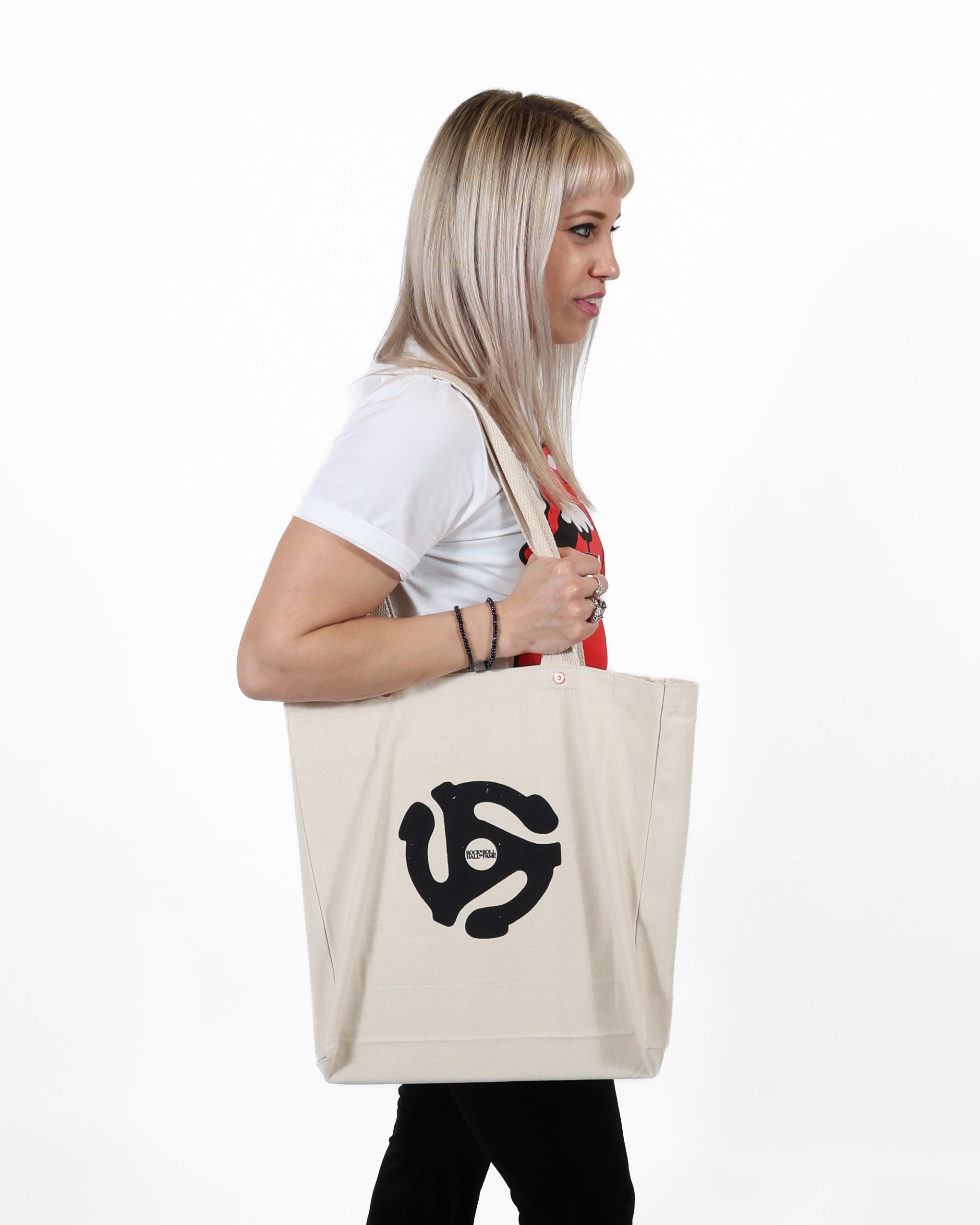 ROCK HALL SPACER CANVAS RECORD TOTE BAG