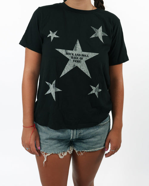 ROCK HALL ALL OVER STARS FITTED T-SHIRT