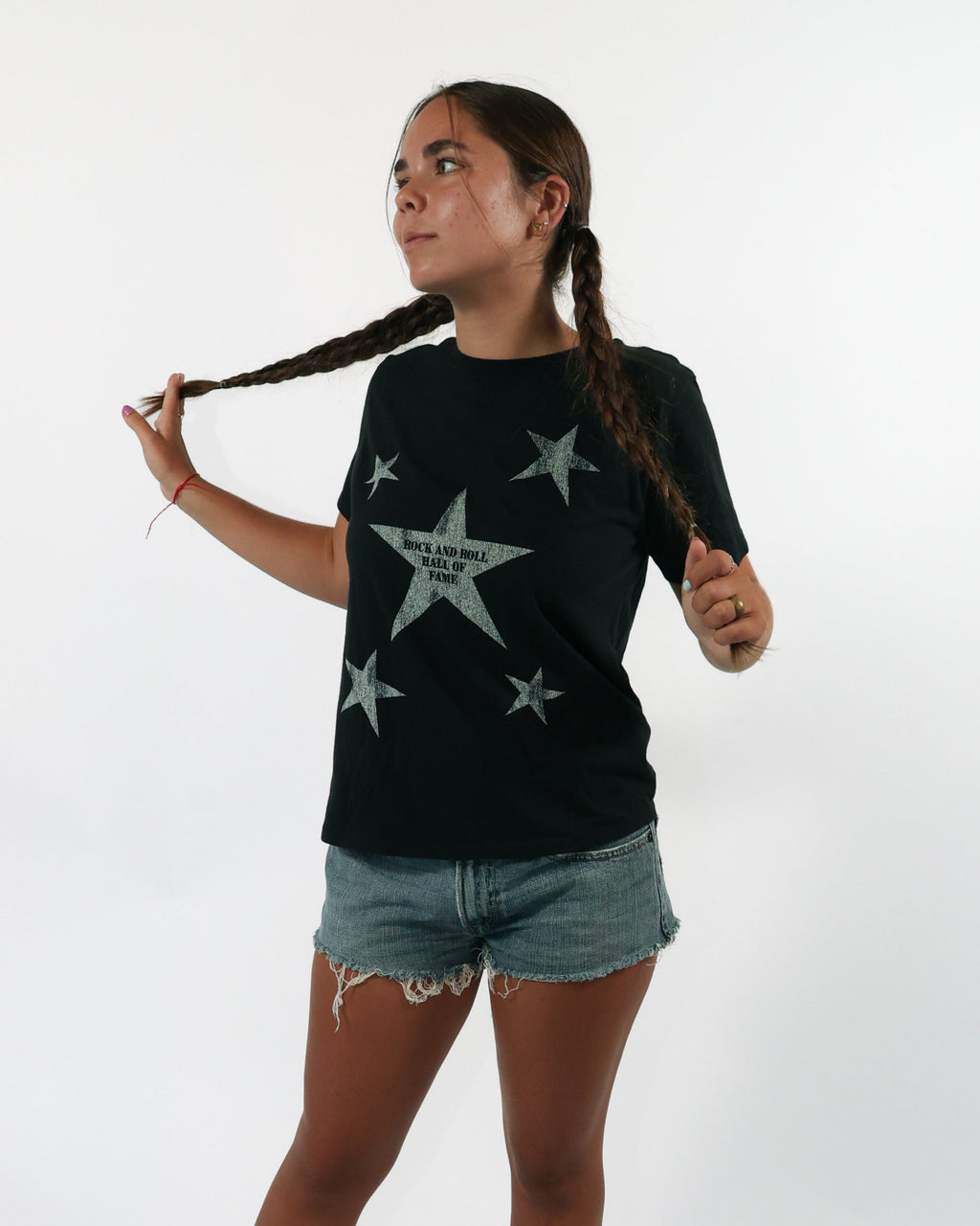 ROCK HALL ALL OVER STARS FITTED T-SHIRT