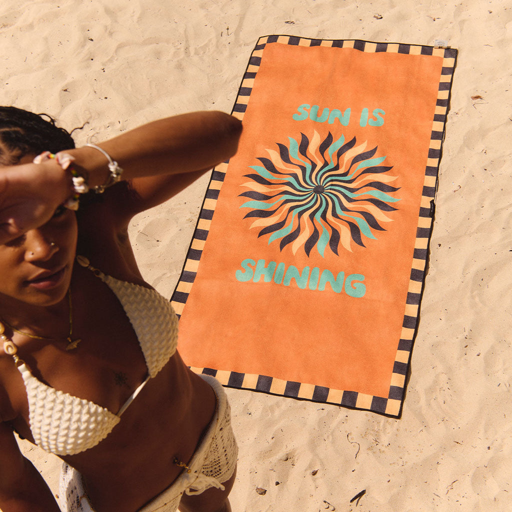 BOB MARLEY x SLOWTIDE - SUN IS SHINING PERFORMANCE QUICK-DRY TRAVEL TOWEL