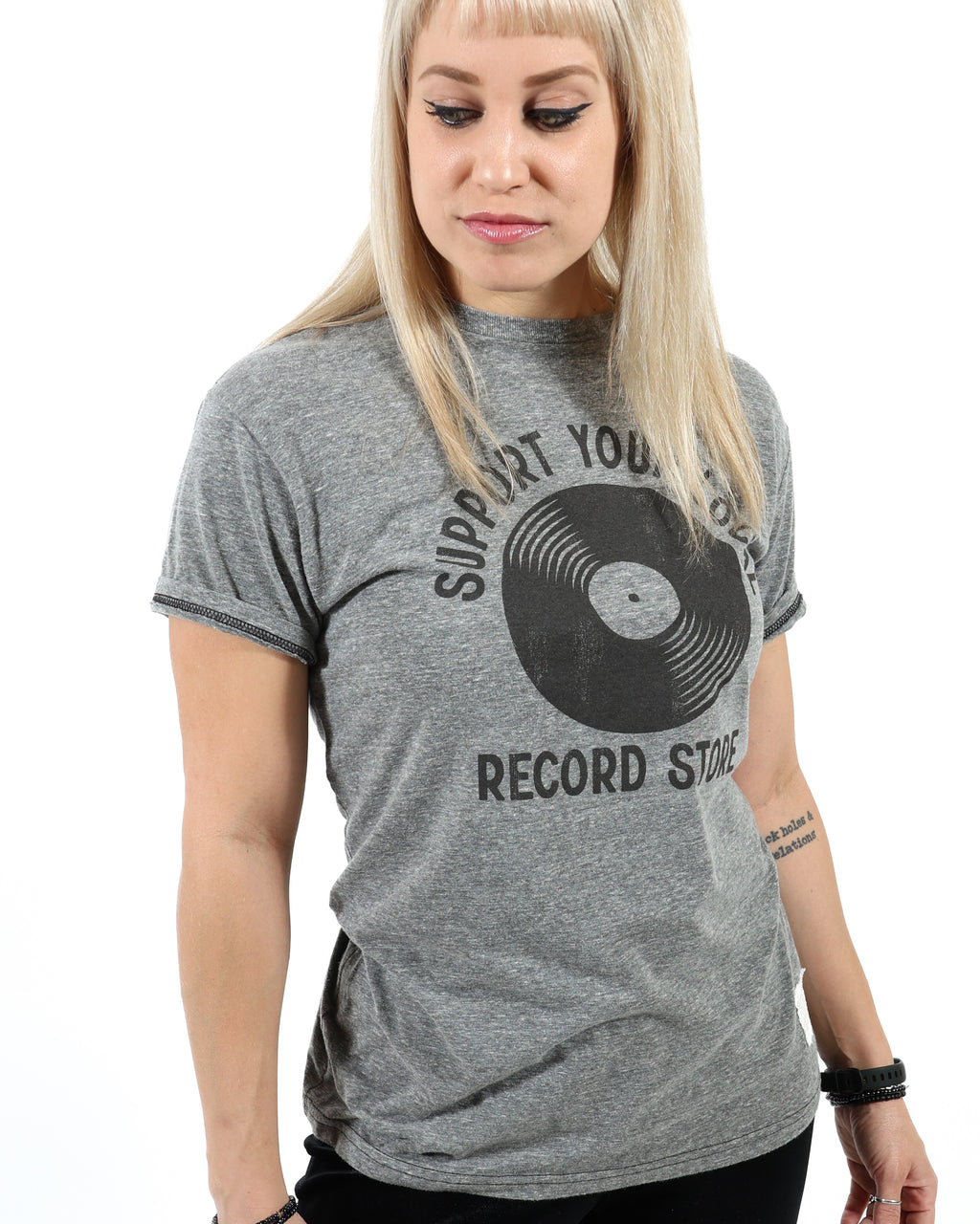 ROCK HALL SUPPORT YOUR LOCAL RECORD STORE GRAPHIC T-SHIRT