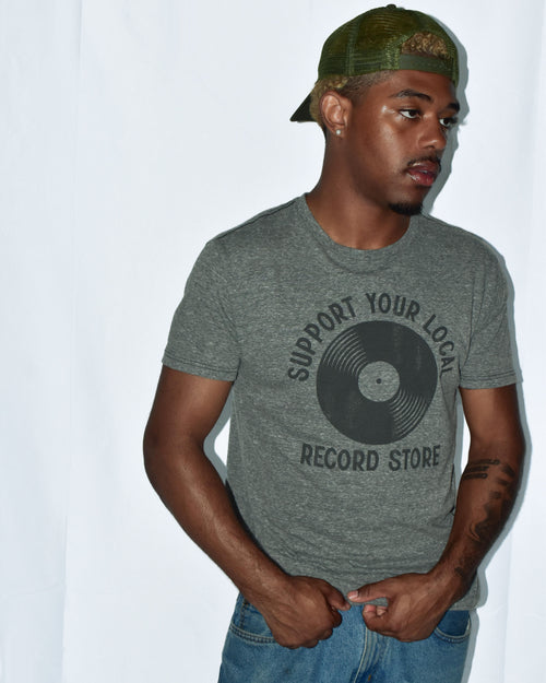 ROCK HALL SUPPORT YOUR LOCAL RECORD STORE GRAPHIC T-SHIRT