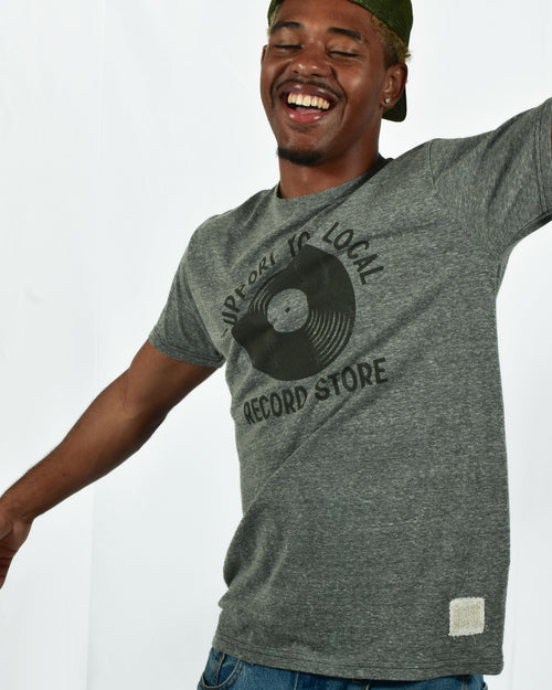 ROCK HALL SUPPORT YOUR LOCAL RECORD STORE GRAPHIC T-SHIRT