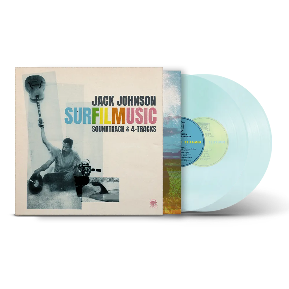 JACK JOHNSON - SURFILMUSIC: SOUNDTRACK & 4-TRACKS - BLUE COLOR - 2-LP - VINYL LP