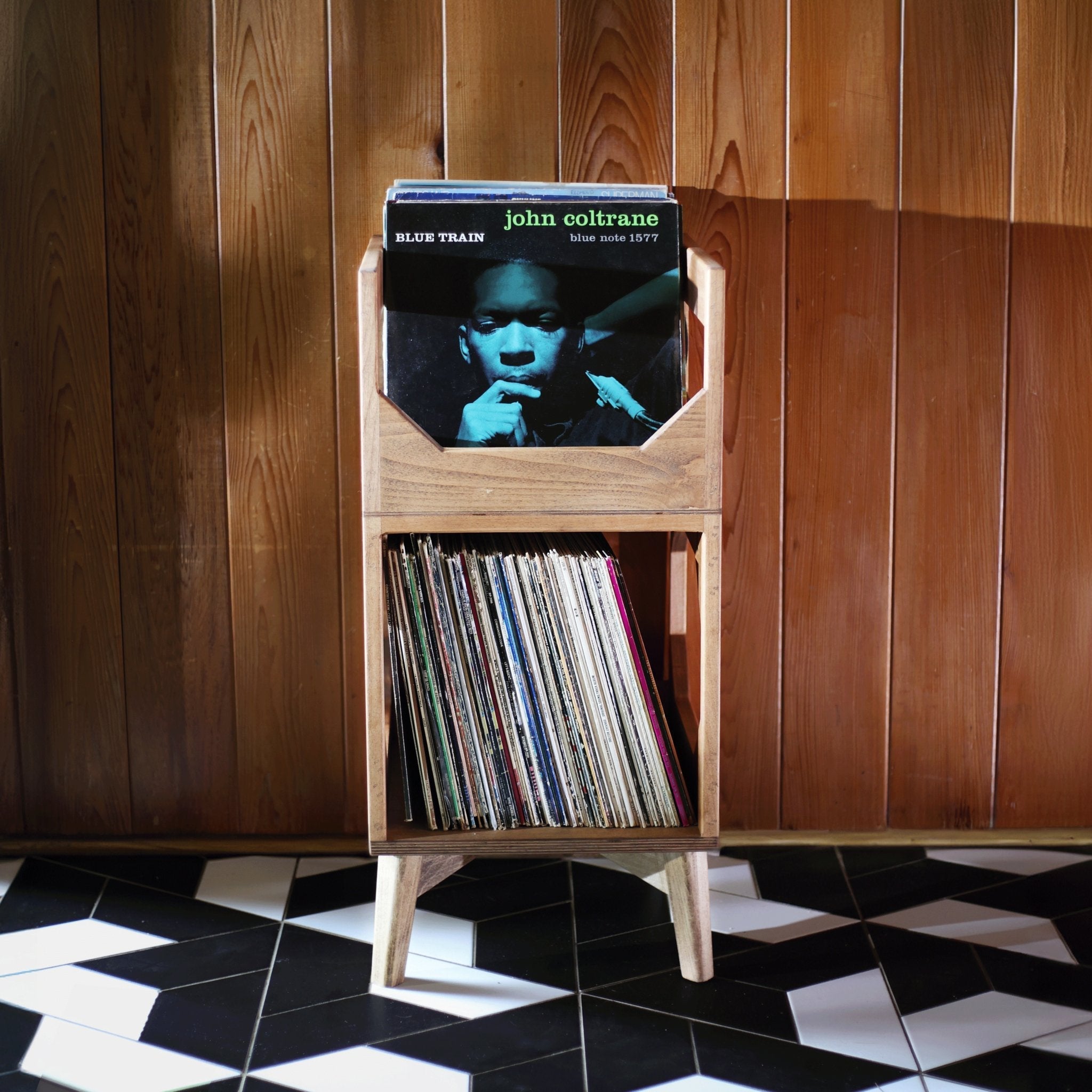 WICKERWOODWORKS - THE DELUXE JR. VINYL RECORD STORAGE