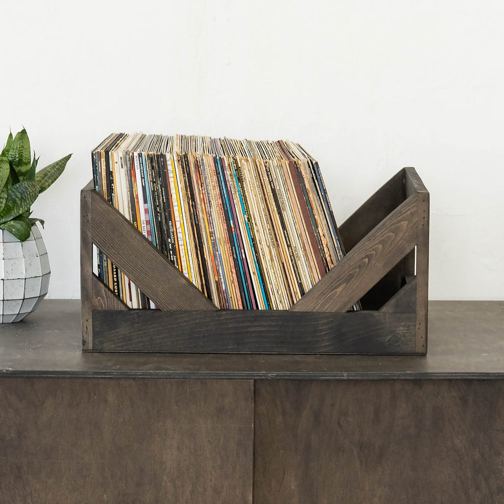 WICKERWOODWORKS - 12 INCH VINYL RECORD CRATE