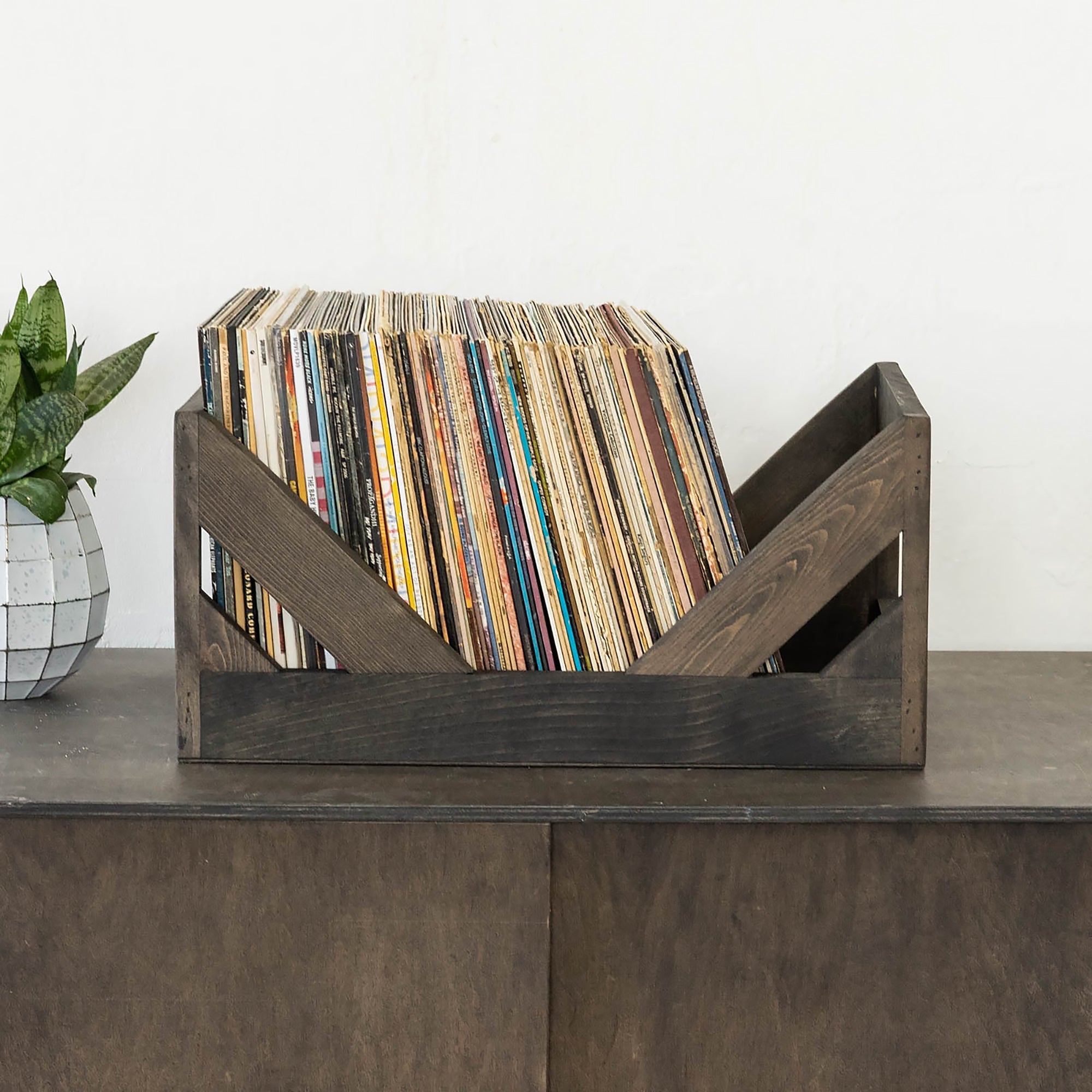 WICKERWOODWORKS - 12 INCH VINYL RECORD CRATE