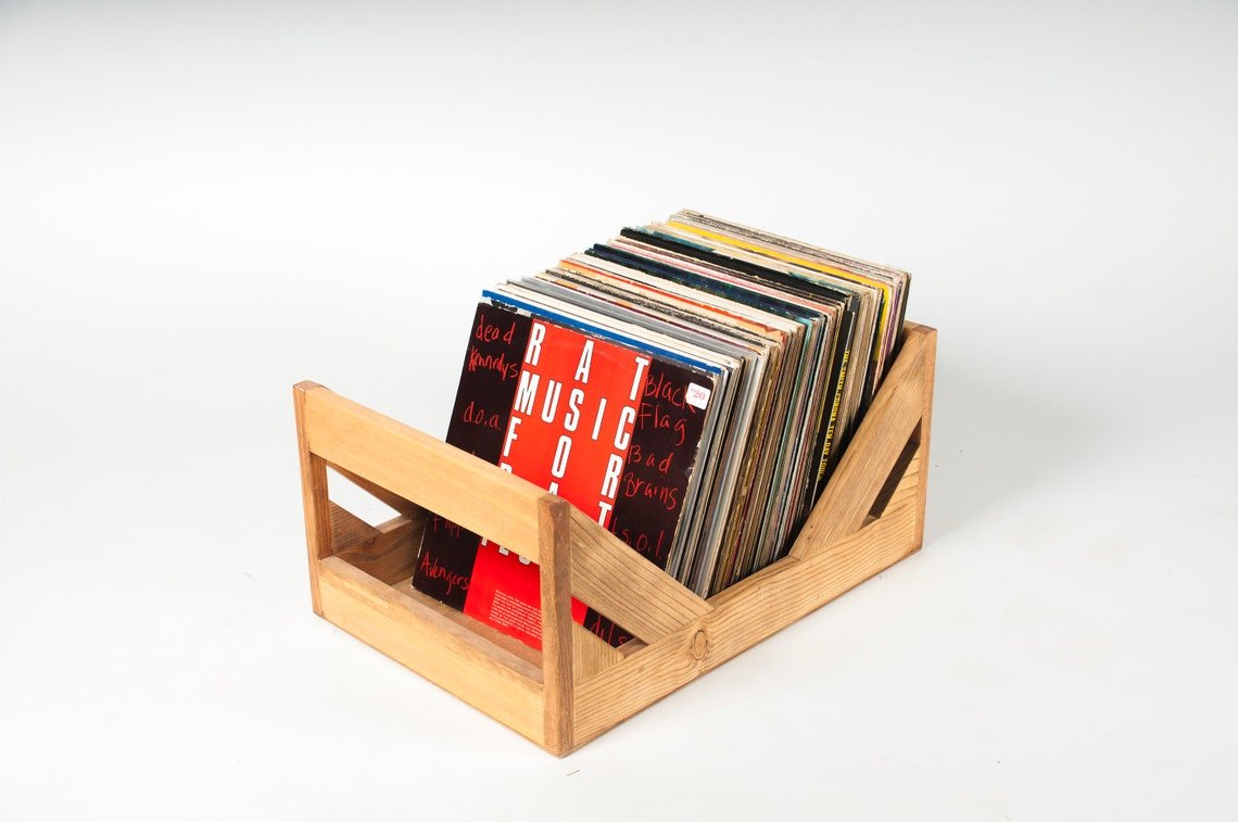 WICKERWOODWORKS - 12 INCH VINYL RECORD CRATE