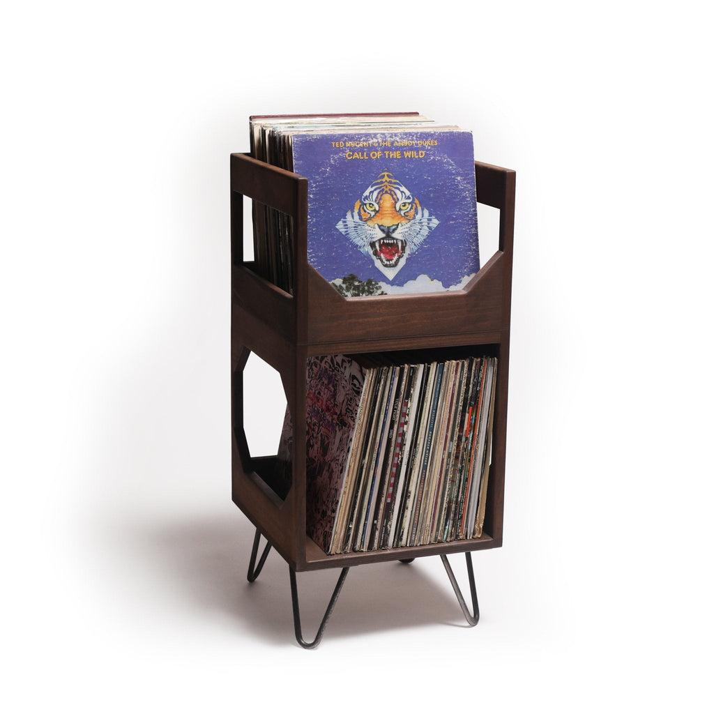 WICKERWOODWORKS - THE DELUXE JR. VINYL RECORD STORAGE