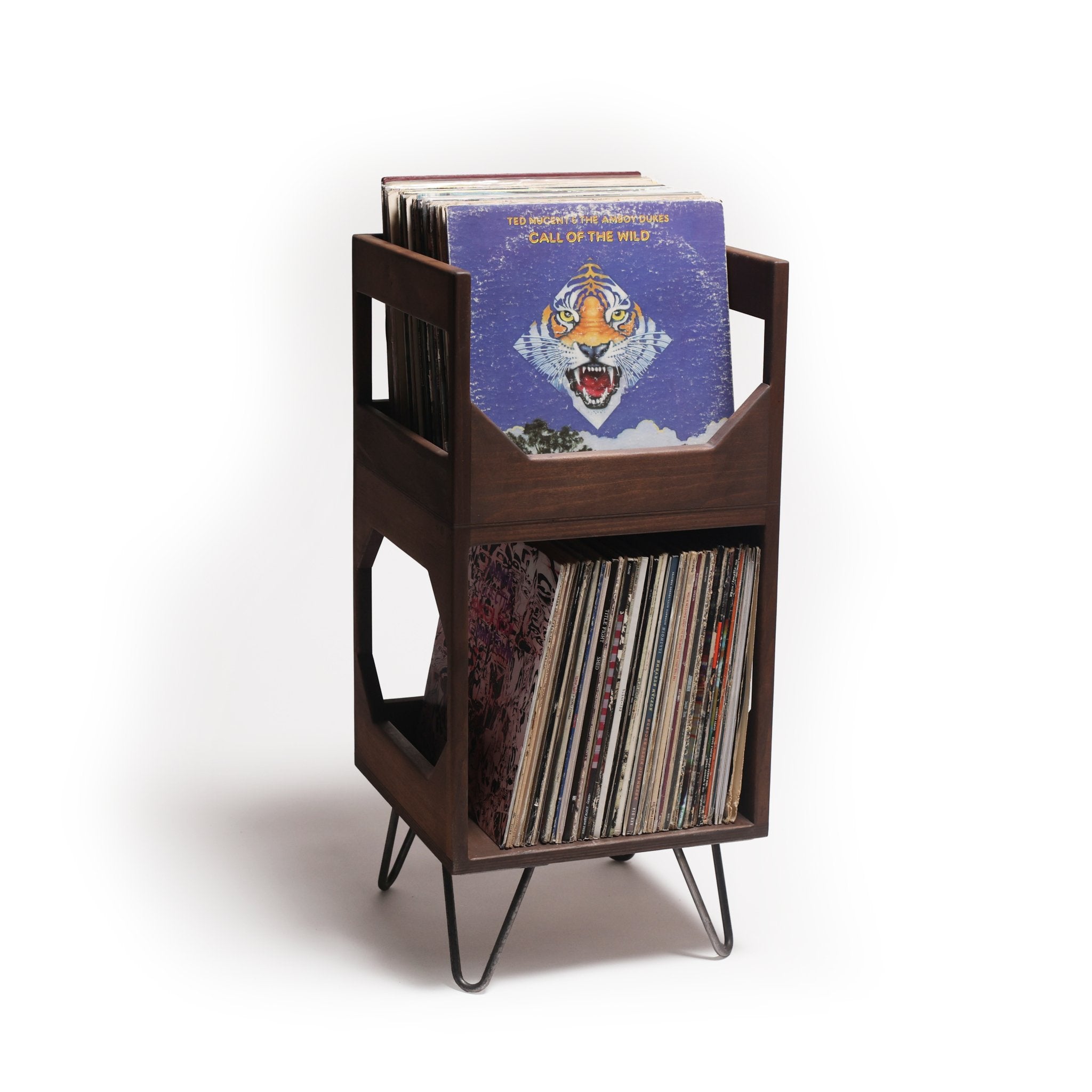 WICKERWOODWORKS - THE DELUXE JR. VINYL RECORD STORAGE